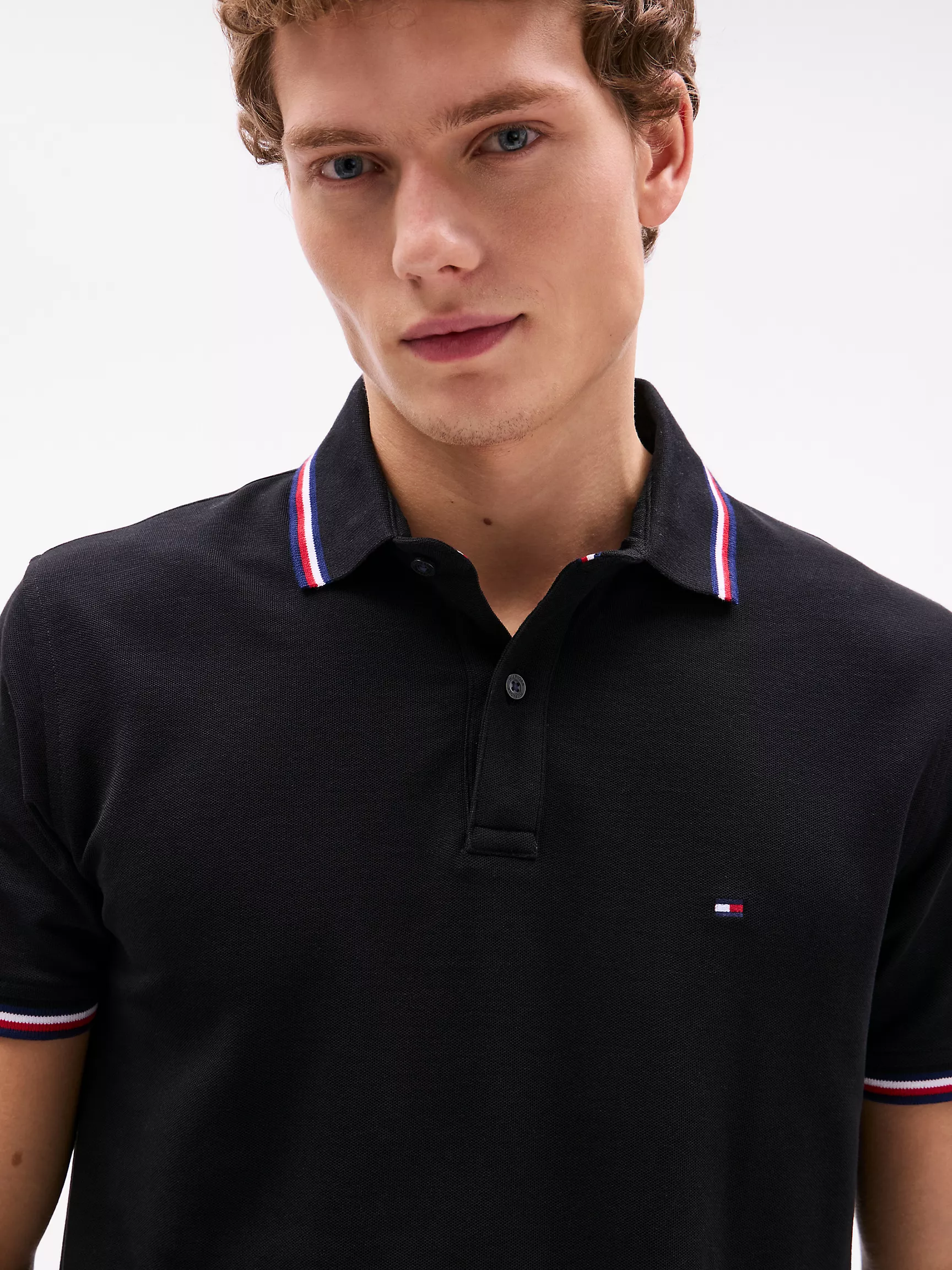 Мужское поло Tommy Hilfiger, Влагоотводящее поло Tommy стандартного кроя