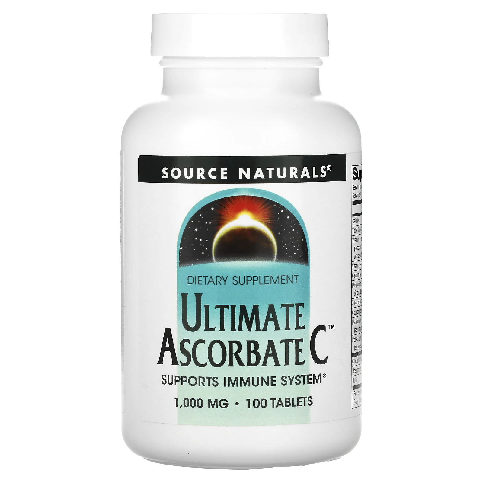 Source Naturals, Ultimate Ascorbate C, 1000 мг, 100 таблеток