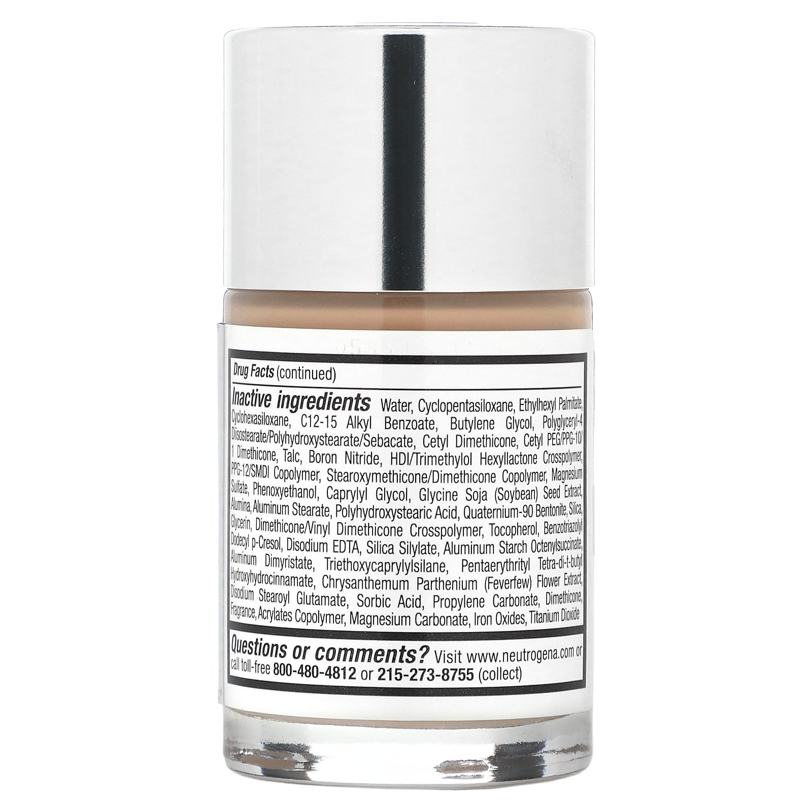 Neutrogena, Healthy Skin, жидкий макияж, SPF 20, натуральная слоновая кость 20, 30 мл (1 жидк. Унция)