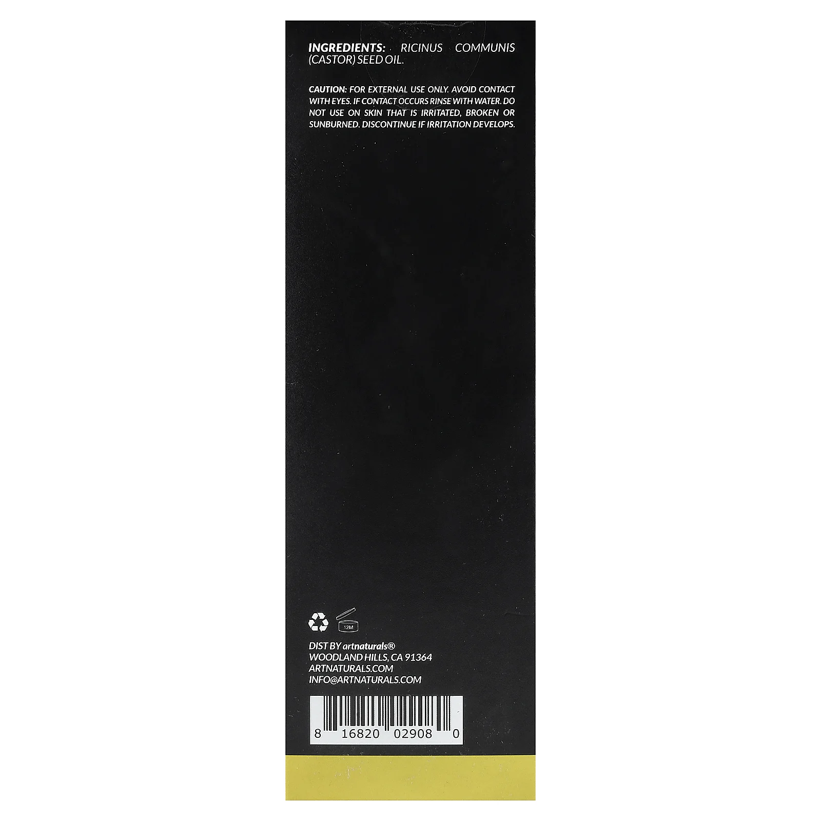 artnaturals, Чистое касторовое масло, 473 мл (16 жидк. Унций)