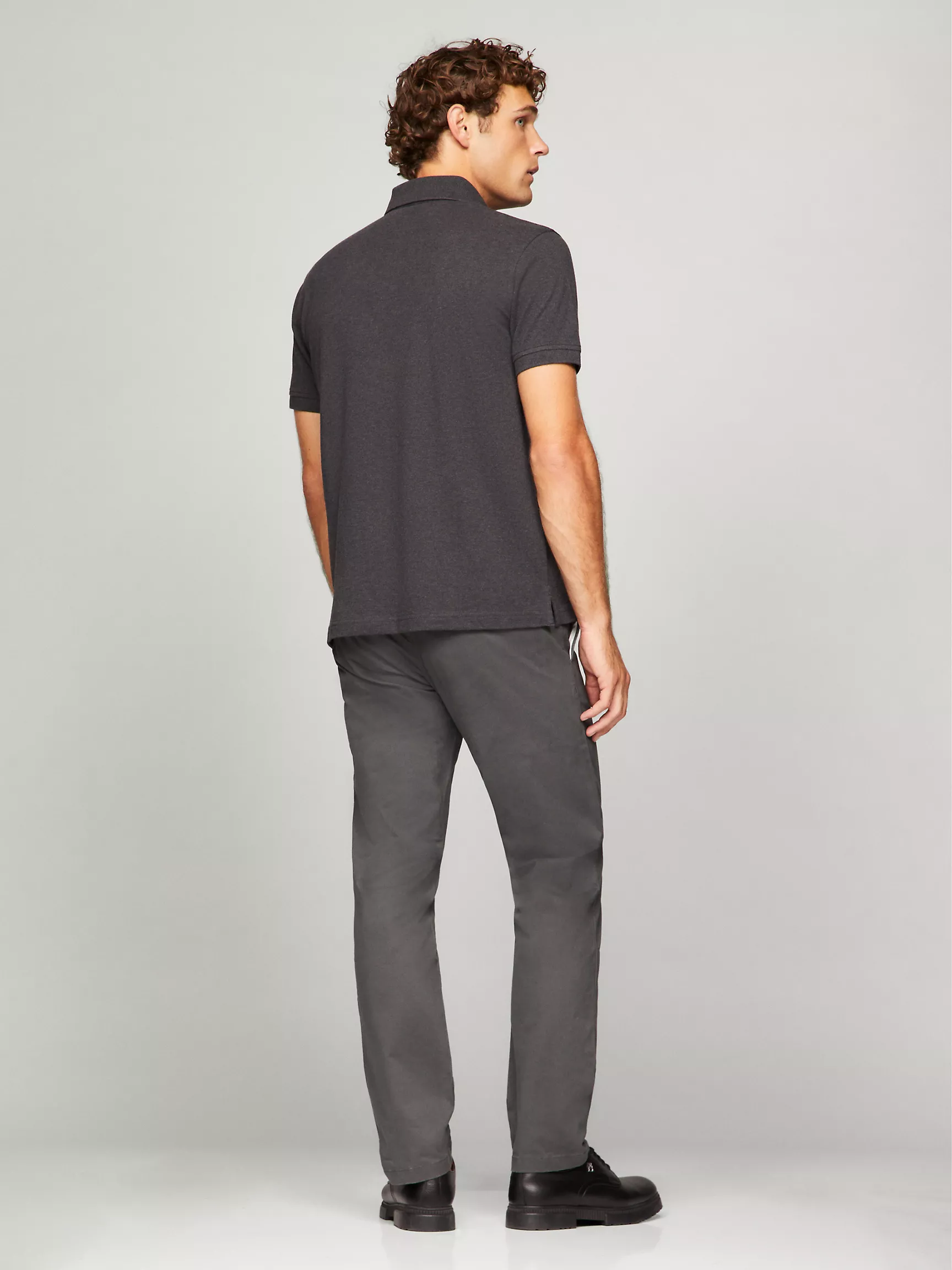 Мужское поло Tommy Hilfiger, Эластичное поло стандартного кроя Tommy