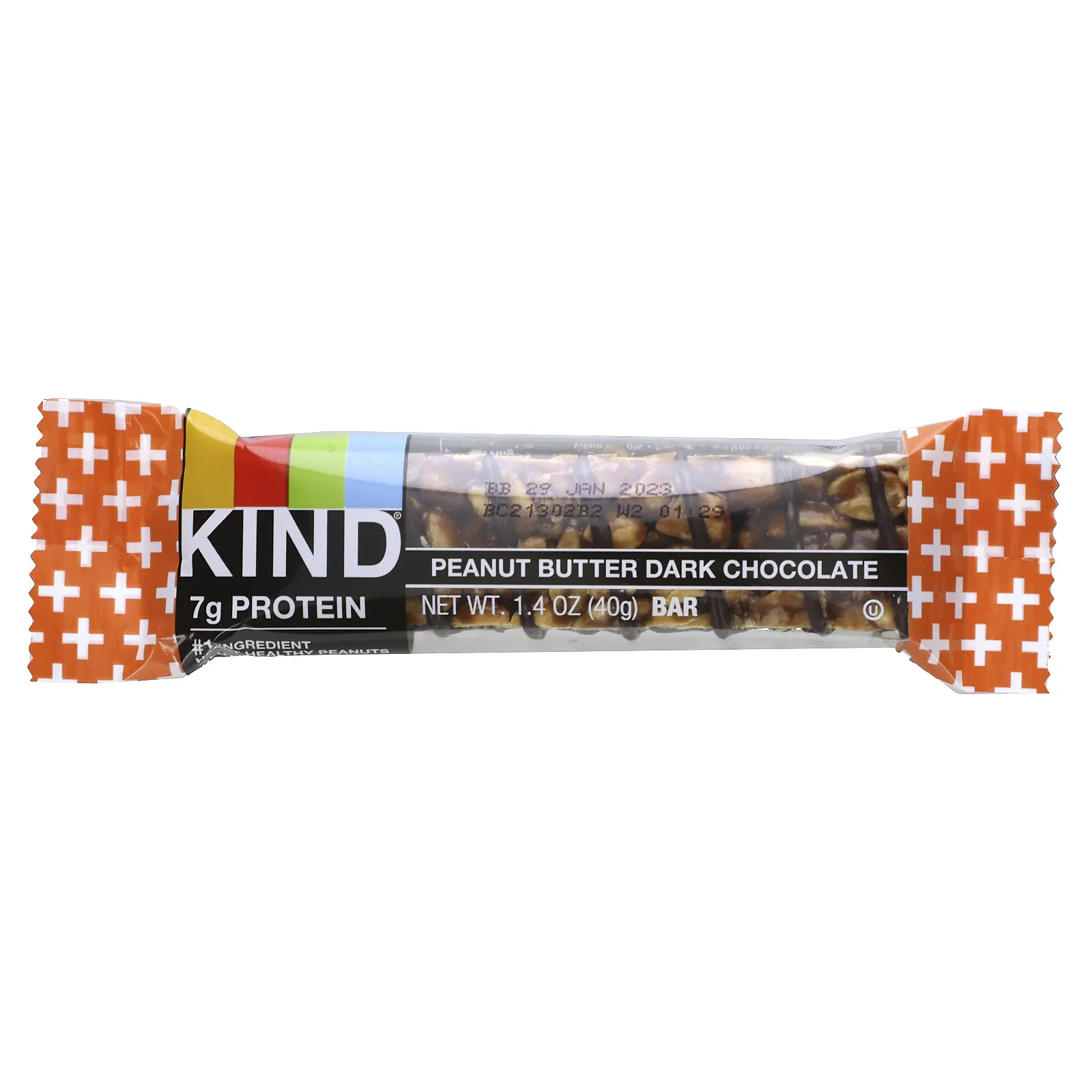 KIND Bars, Kind Plus, батончик из темного шоколада с арахисовой пастой, 12 батончиков по 40 г (1,4 унции)