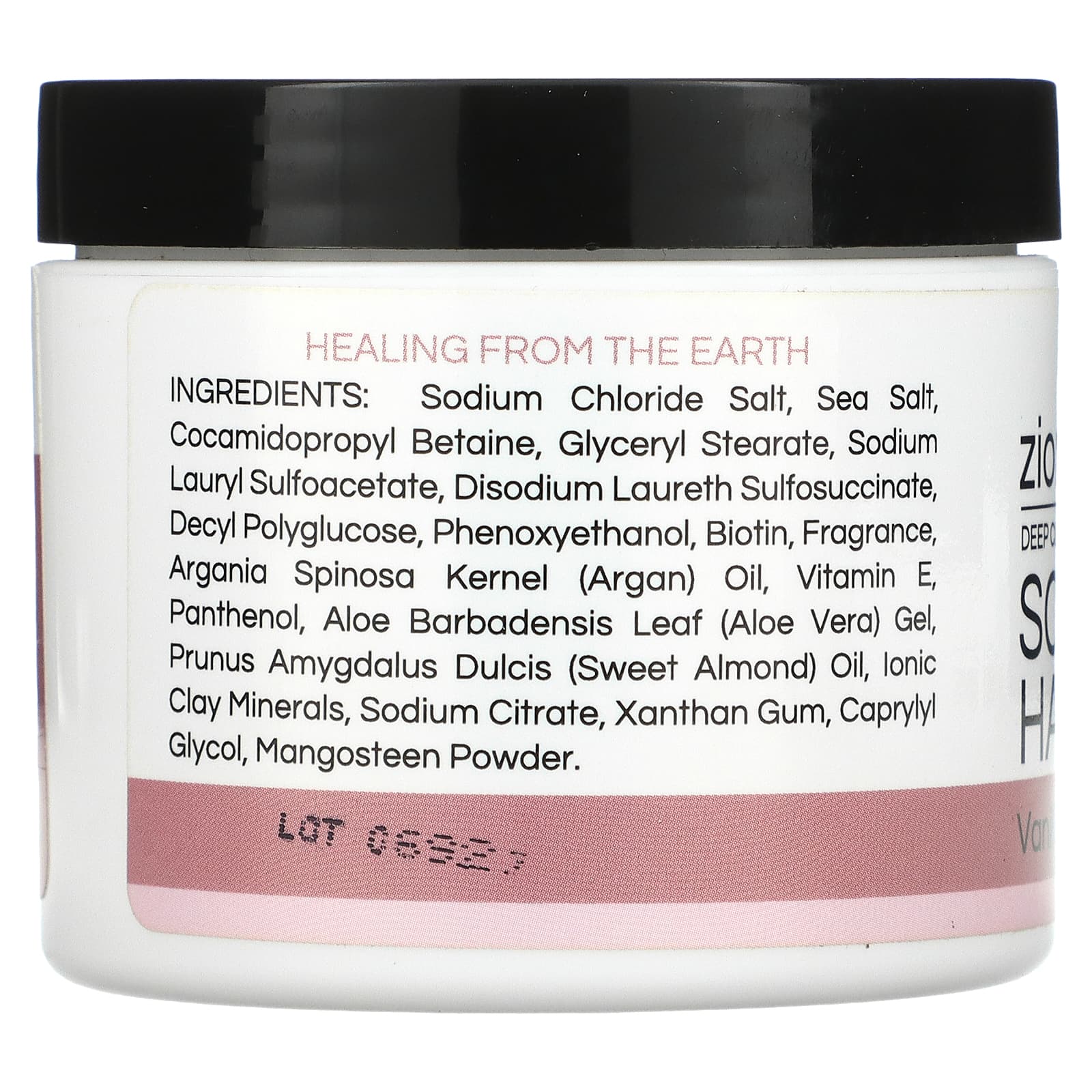 Zion Health, Adama, Глубоко очищающий скраб для волос и кожи головы, Ваниль и кокос, 4 унц. (113 г)