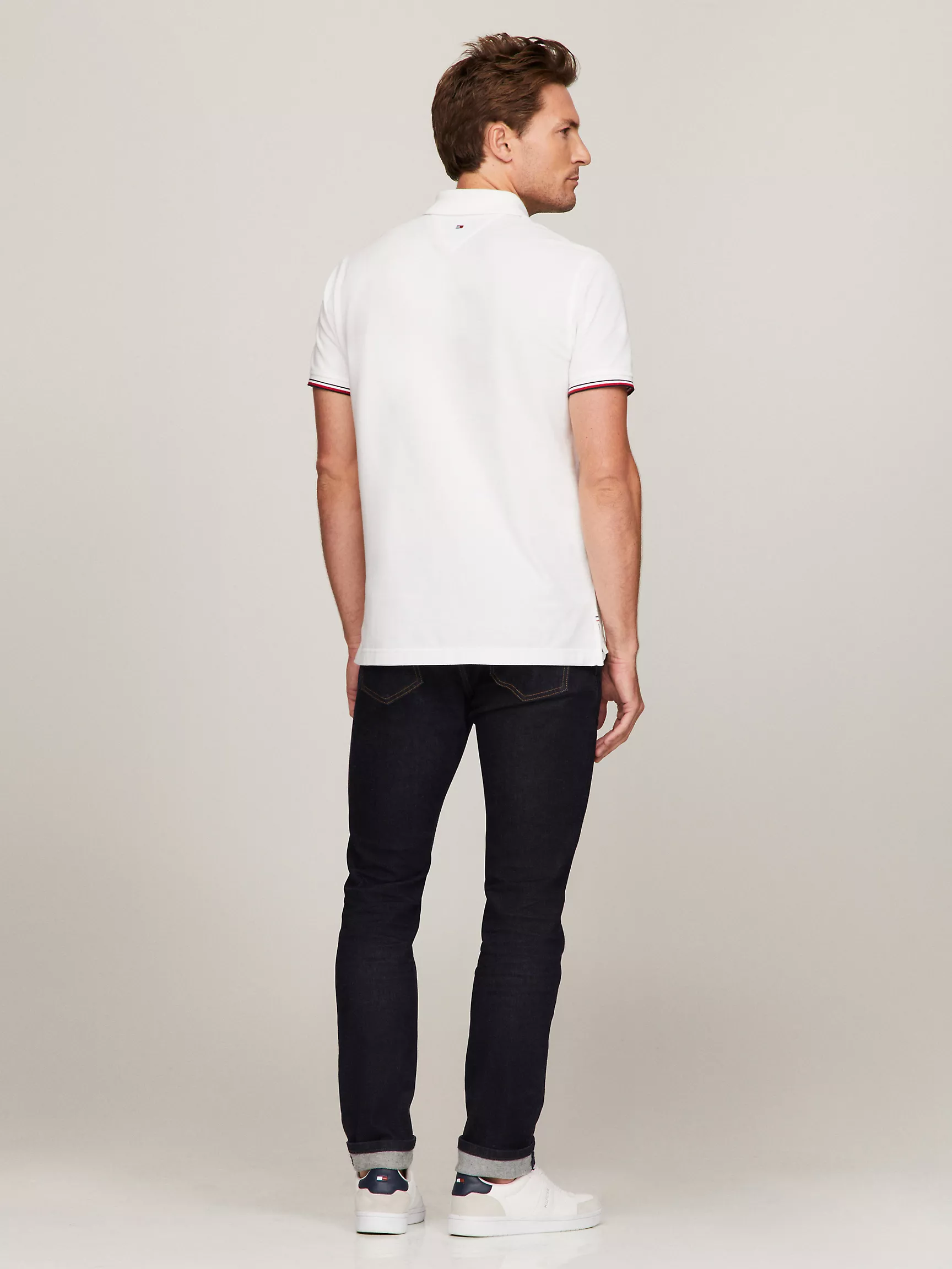 Мужское поло Tommy Hilfiger, Стандартное поло с вышитым логотипом Hilfiger