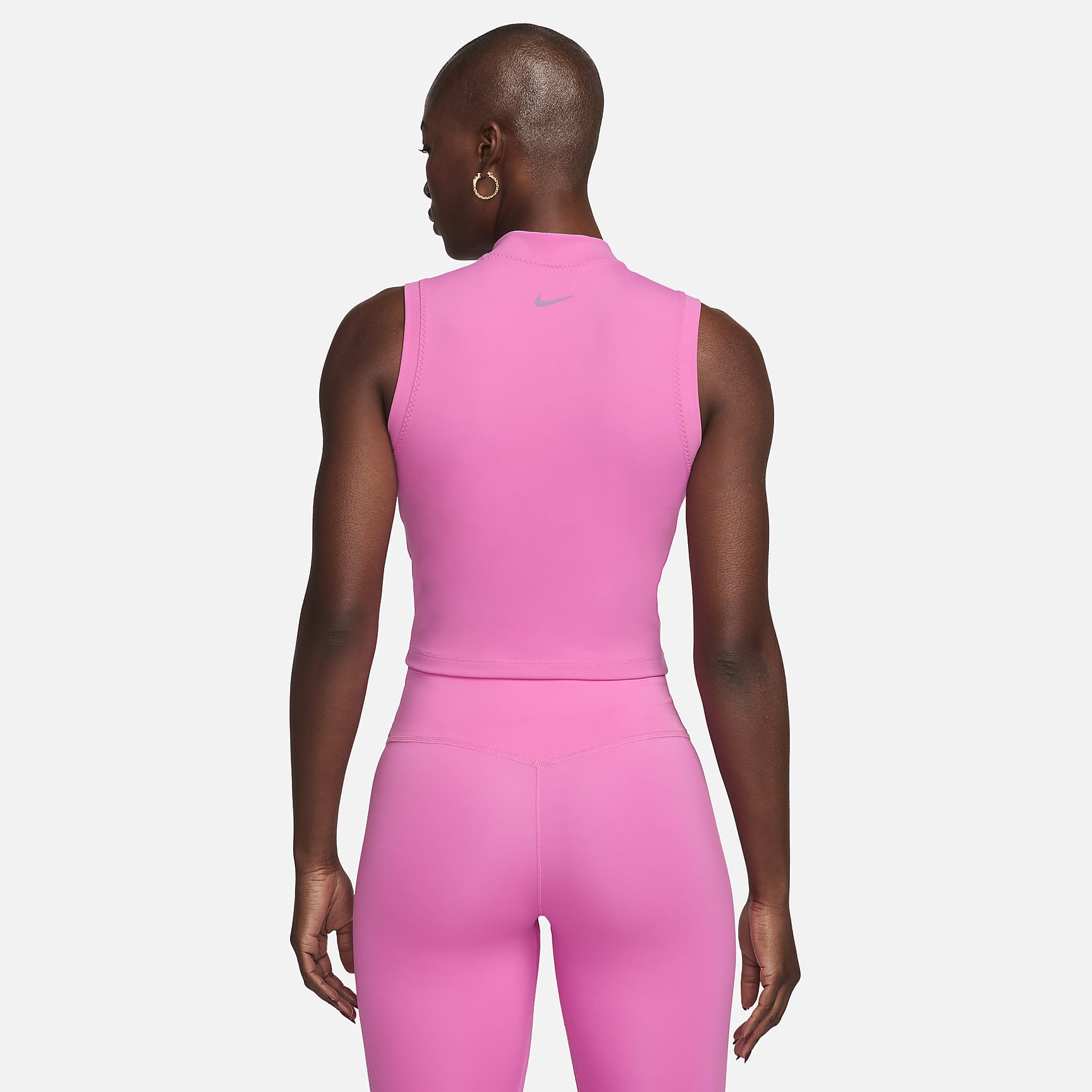 Nike One Fitted Women's Dri-FIT Mock-Neck Cropped Tank Top