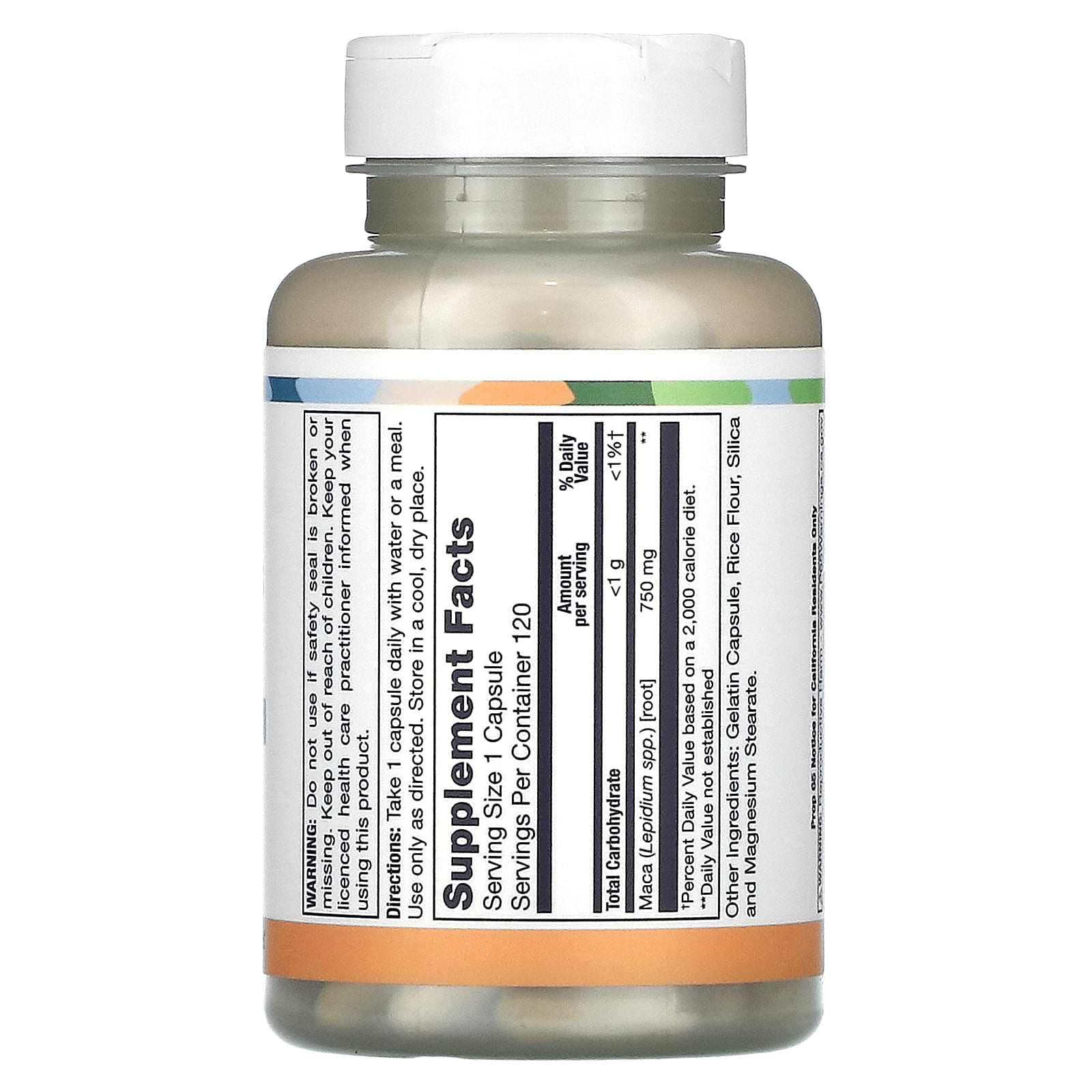 LifeTime Vitamins, перуанская мака, 750 мг, 120 капсул