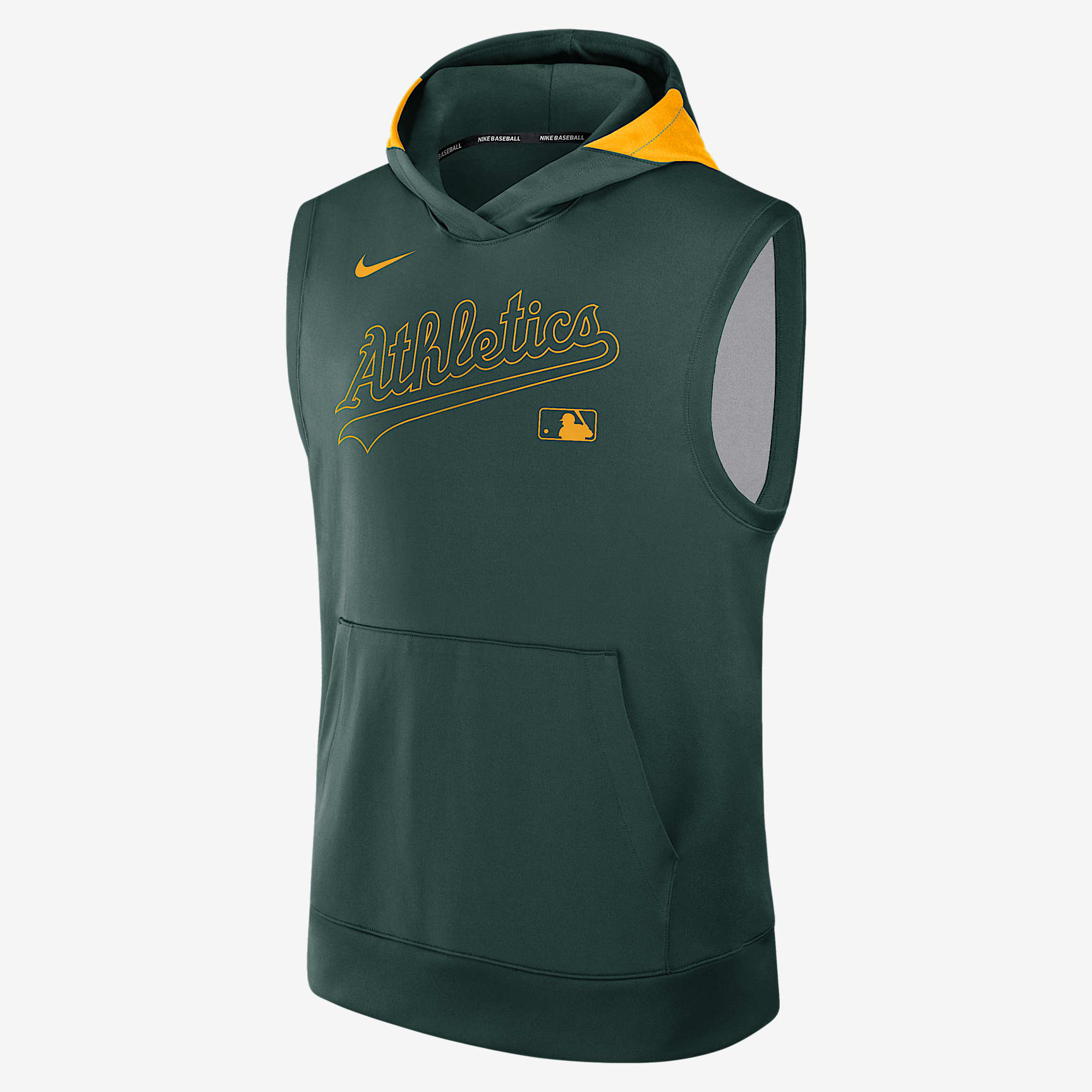 Athletics Authentic Collection Men’s Nike Dri-FIT MLB Sleeveless Pullover Hoodie