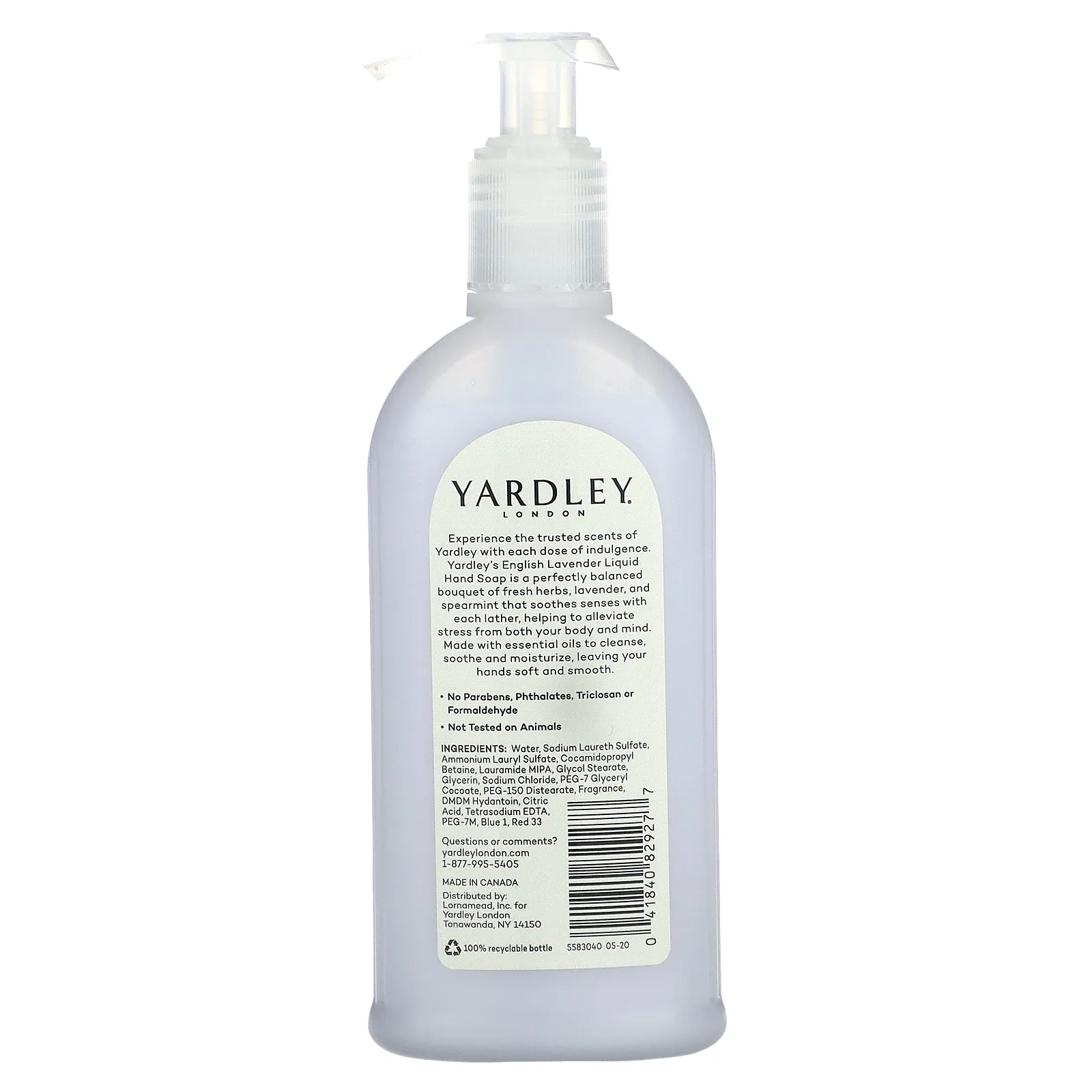 Yardley London, Роскошное мыло для рук, английская лаванда, 248 мл (8,4 жидк. Унции)