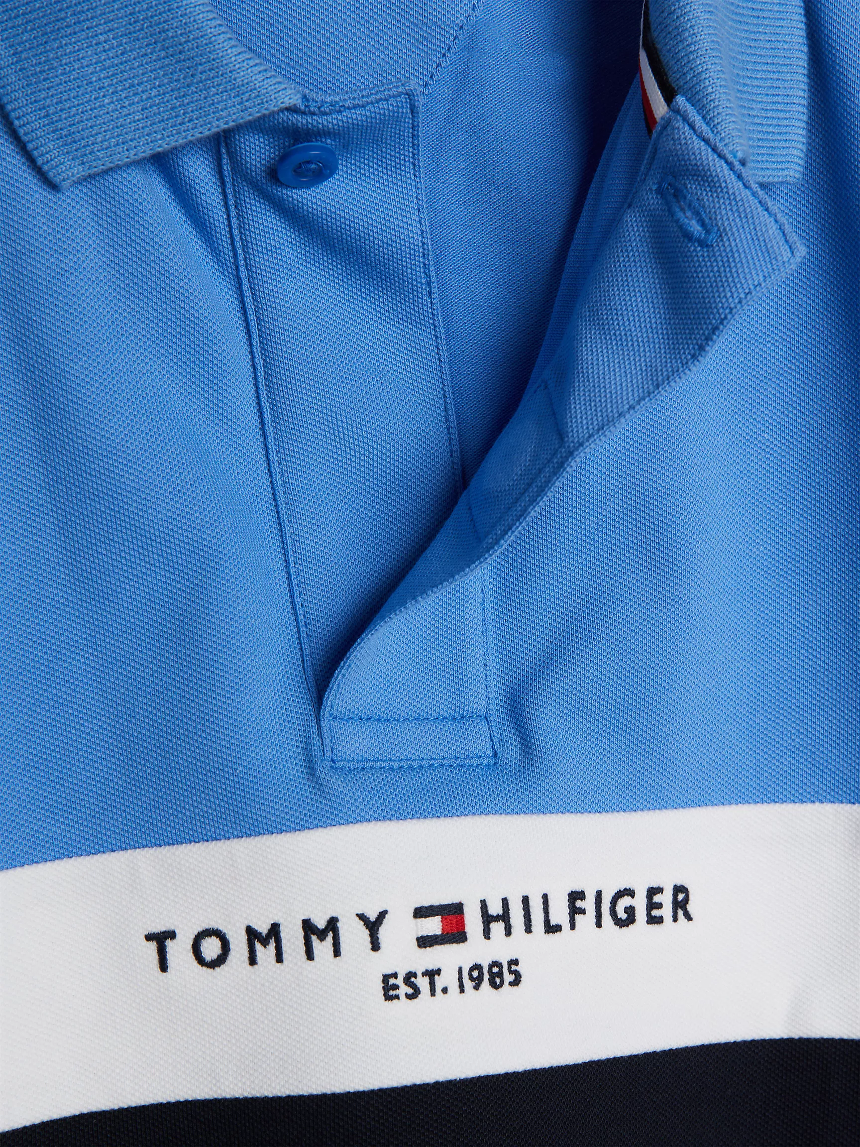 Рубашка-поло для мальчиков Tommy Hilfiger, Детское поло Tommy стандартного кроя в стиле Colorblock