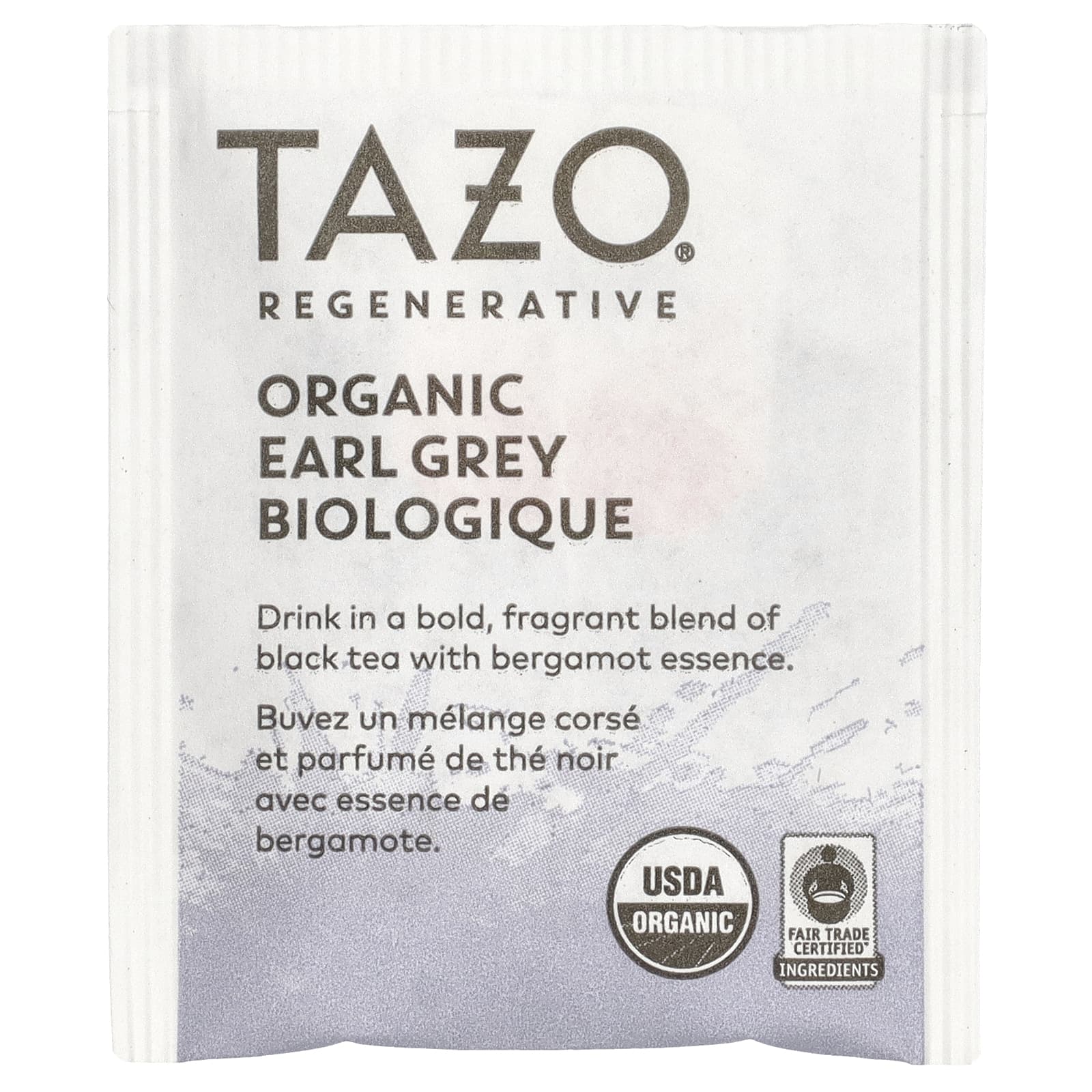 Tazo Teas, Regenerative, черный чай, органический чай «Эрл Грей», 16 чайных пакетиков, 39 унций (1,38 унции)