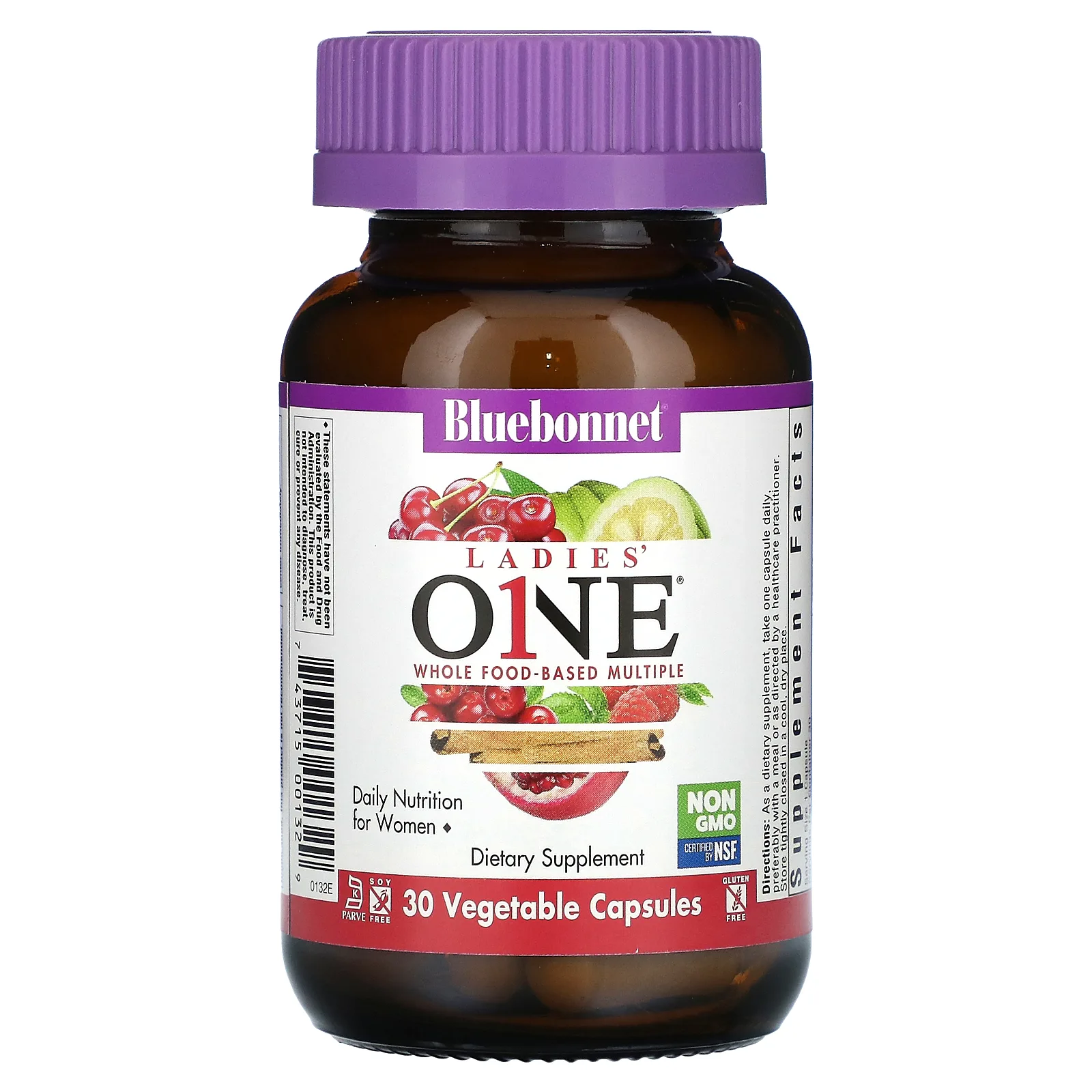 Bluebonnet Nutrition, Ladies 'ONE, комплексные продукты на основе цельных продуктов, 30 растительных капсул
