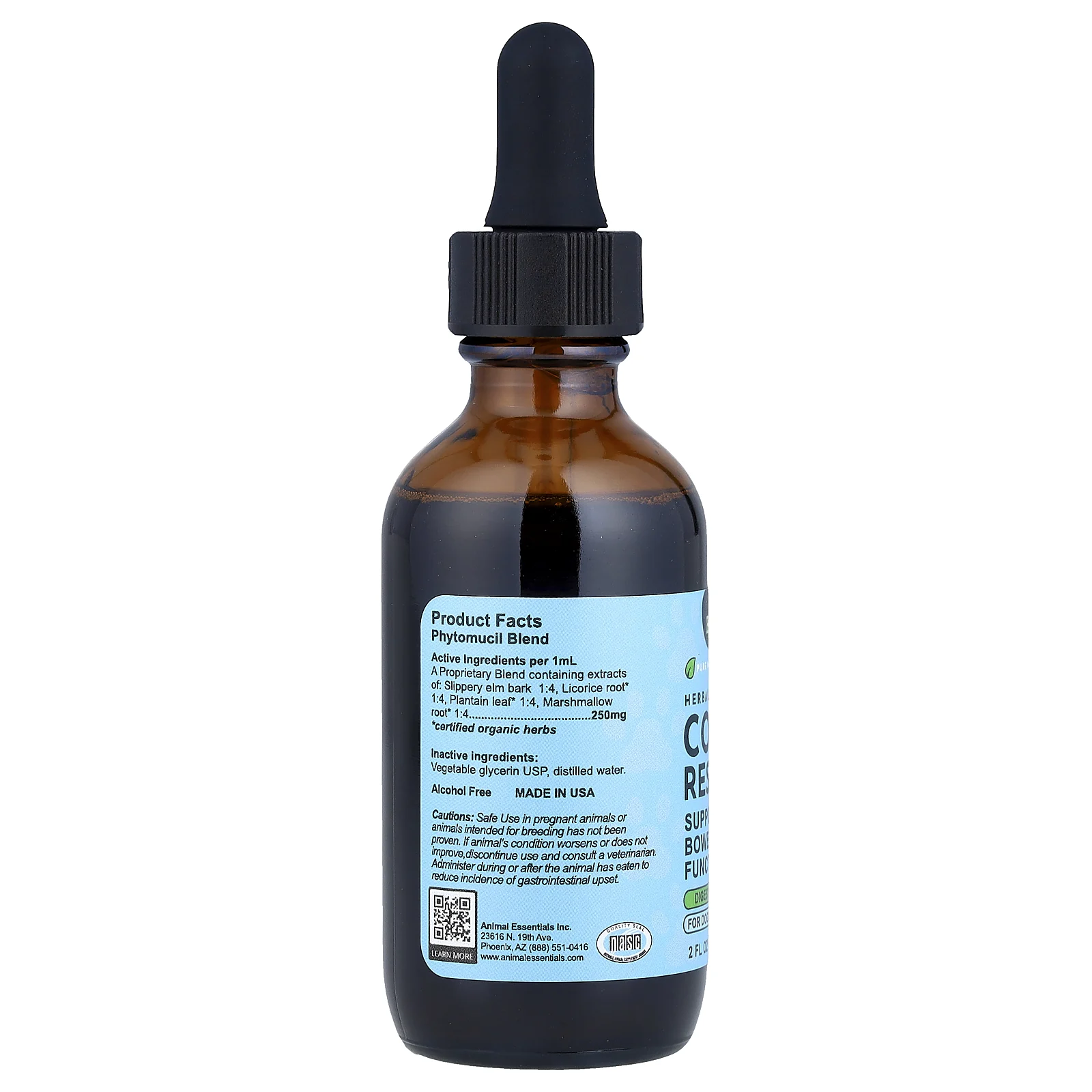 Animal Essentials, травяной тоник, для восстановления кишечника, для собак и кошек, 60 мл (2 жидк. унции)