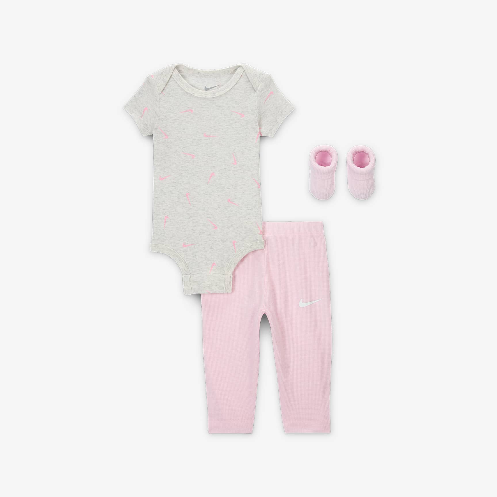 Nike Baby 3-Piece Bodysuit and Waffle Pants Set