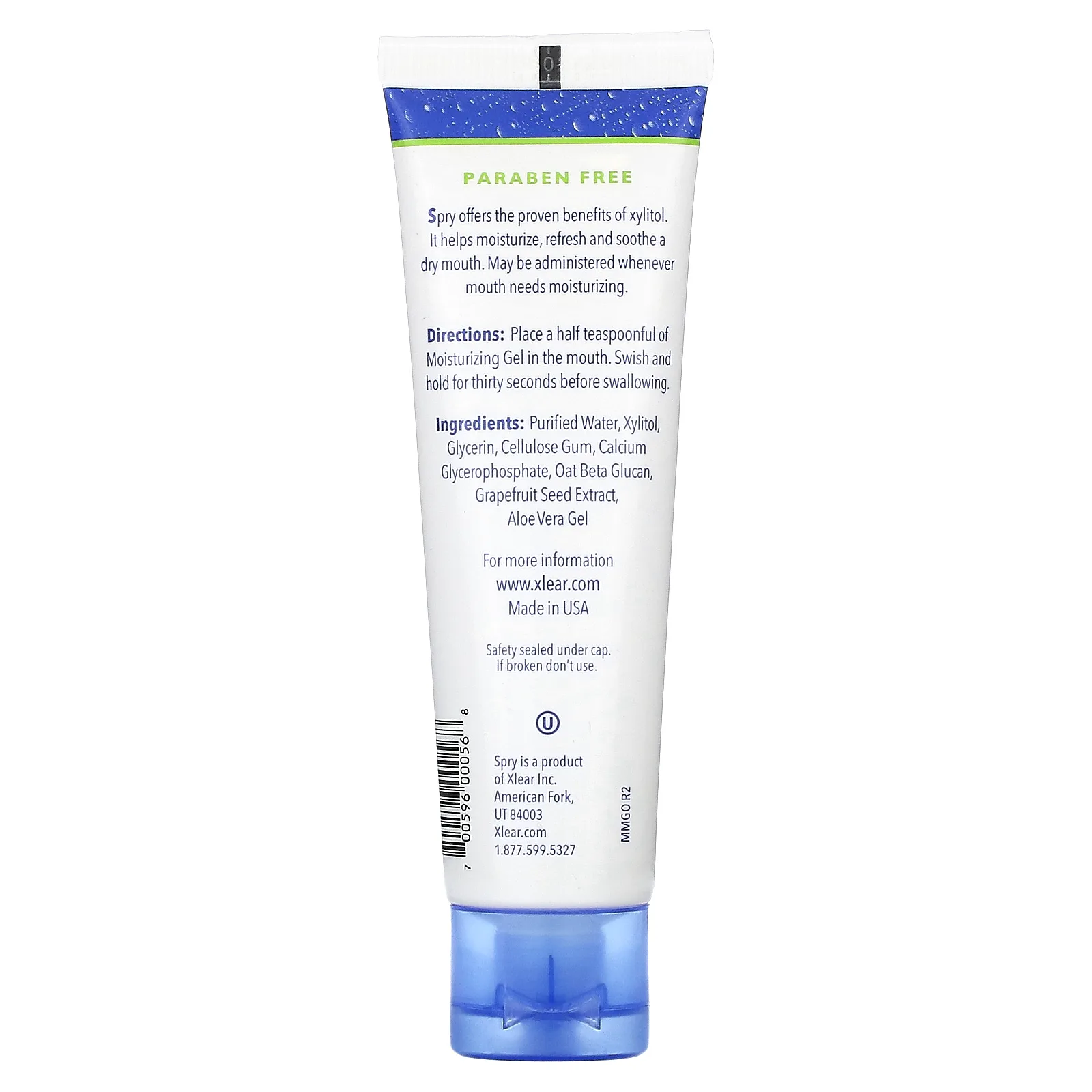 Xlear, Spry, увлажняющий гель для полости рта, от сухости во рту, 60 мл (2 жидк. Унции)