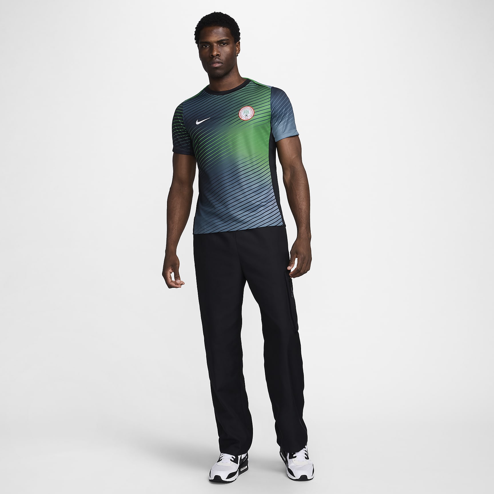 Nigeria Academy Pro Men's Nike Dri-FIT Soccer Pre-Match Short-Sleeve Top