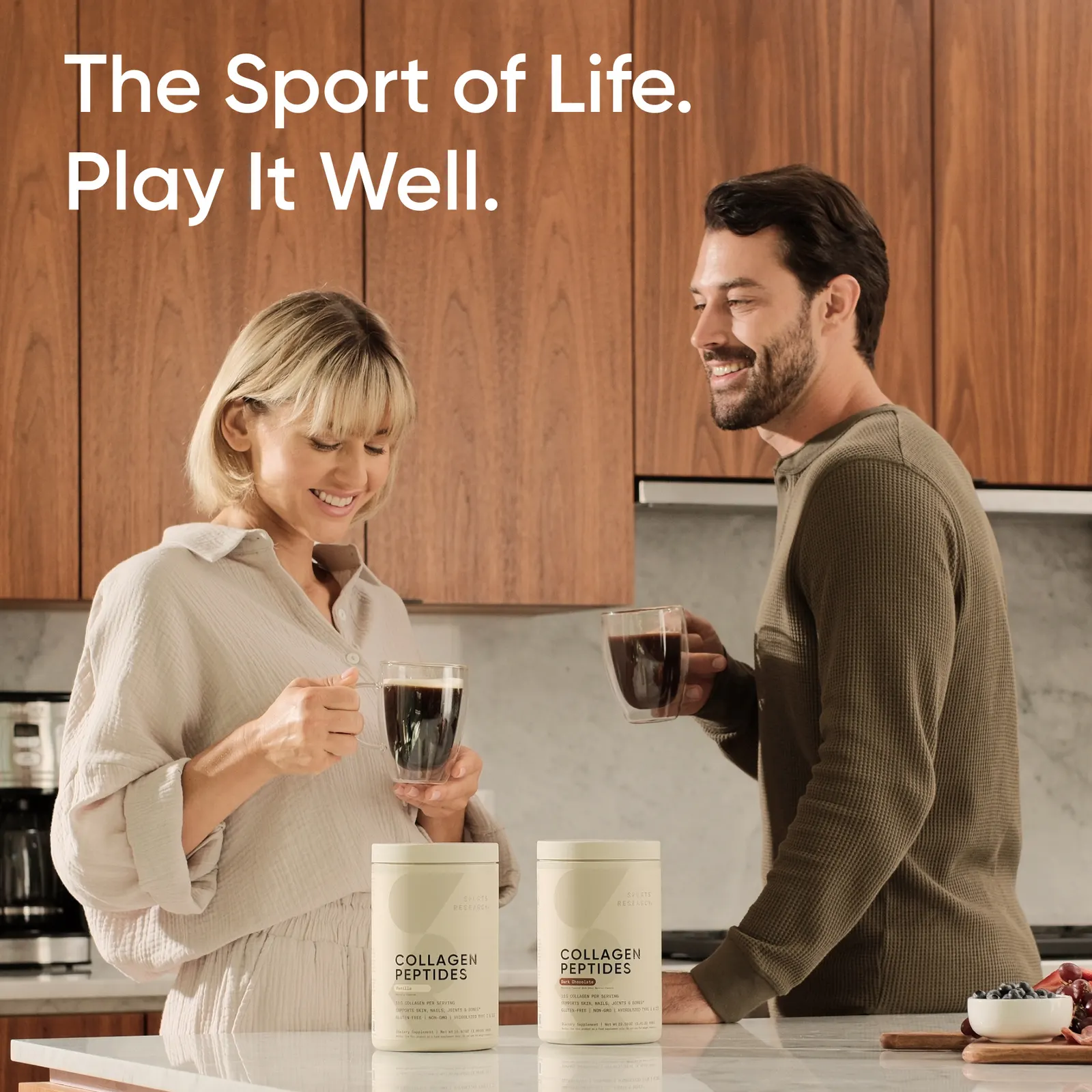 Sports Research, мультиколлагеновый комплекс, со вкусом шоколада, 480 г (16,93 унции)