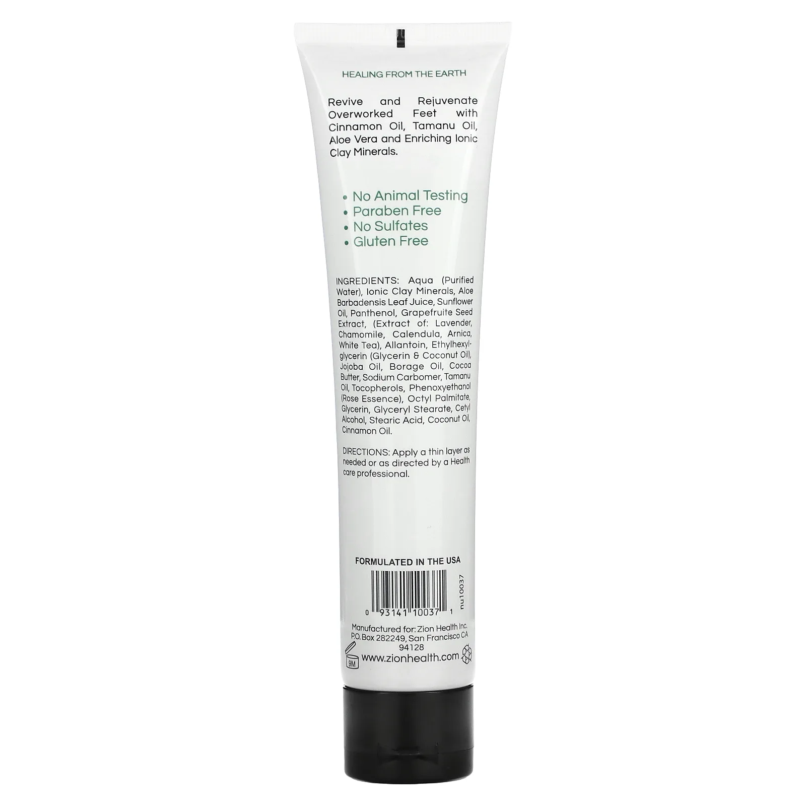 Zion Health, Ancient Clay, FeetTreat Xtreme, коричное масло, 120 мл (4 жидк. Унции)