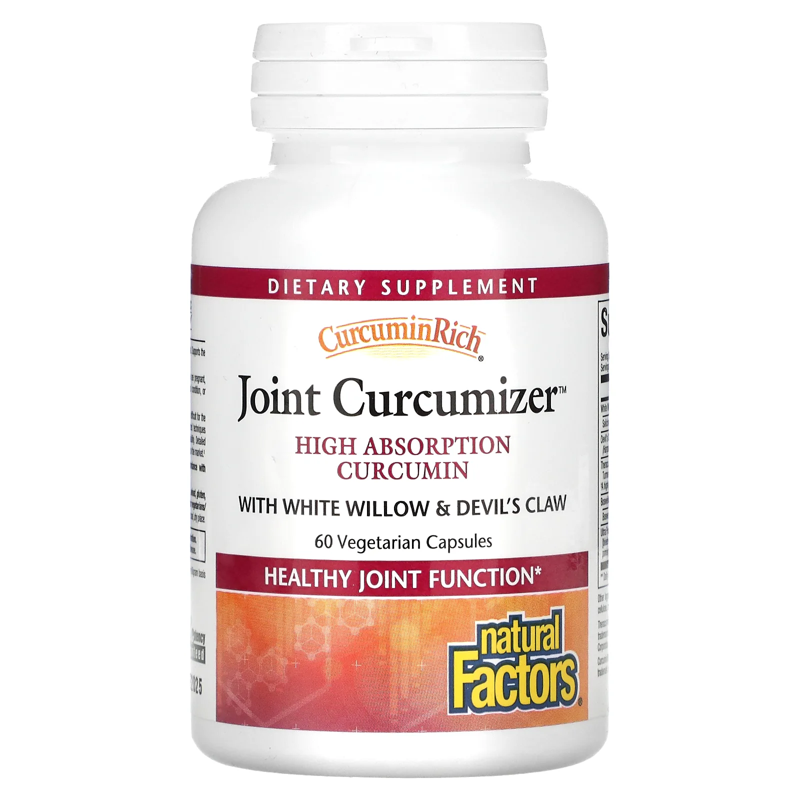 Natural Factors, CurcuminRich, средство для суставов на основе куркумина, 60 вегетарианских капсул