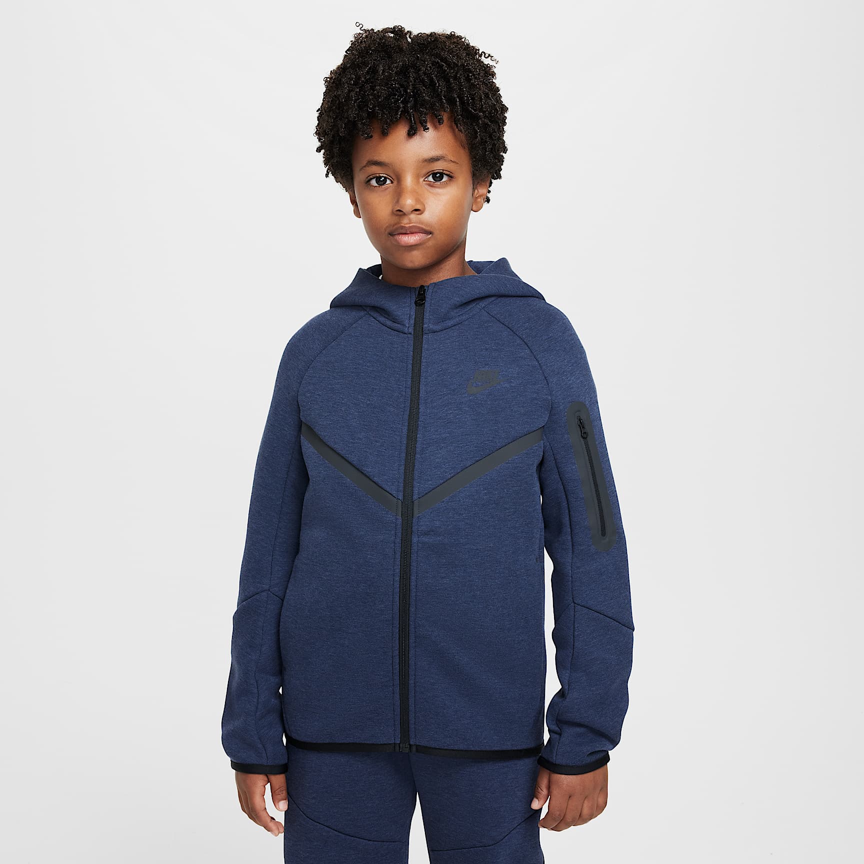 Nike Sportswear Tech Fleece Big Kids' Full-Zip Hoodie
