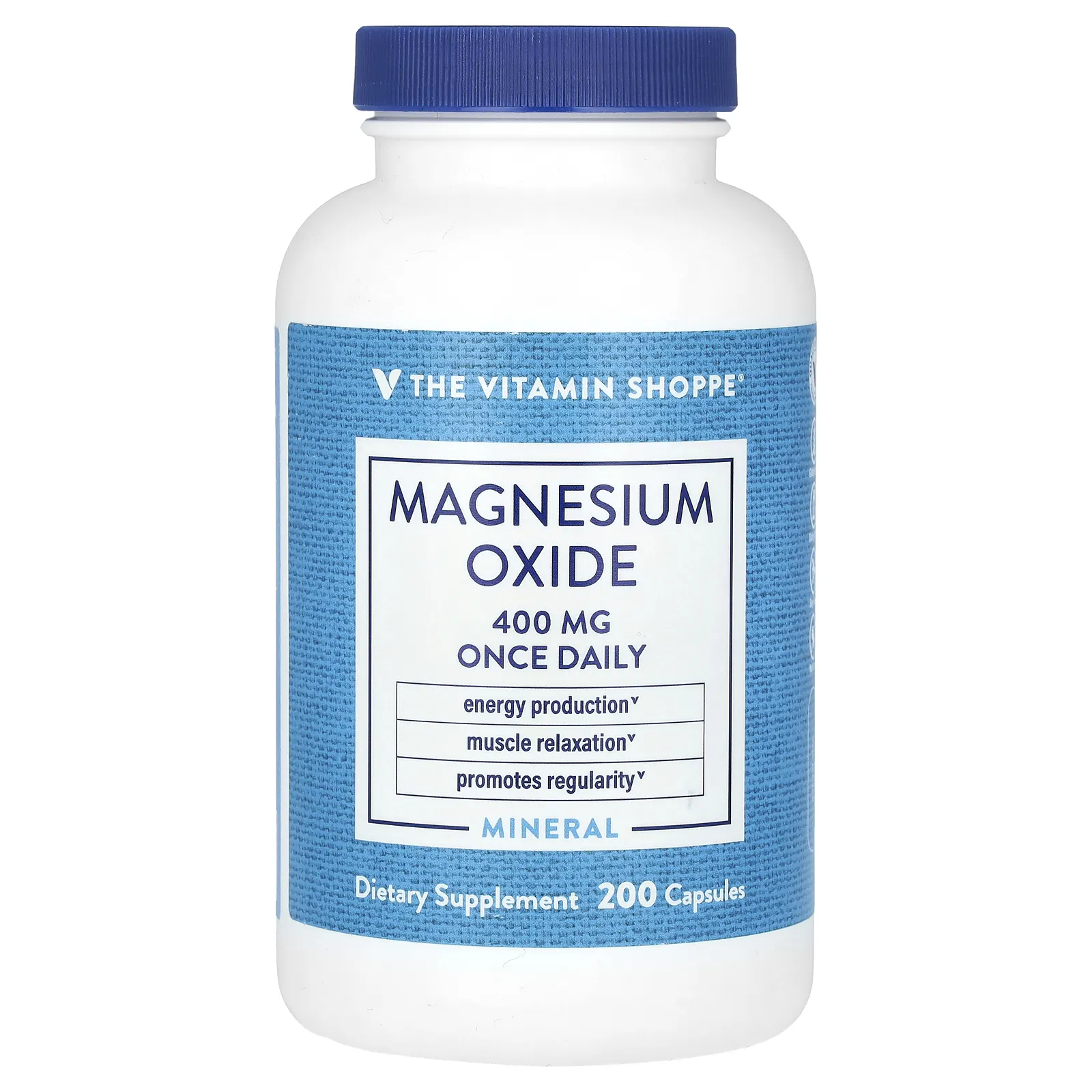 The Vitamin Shoppe, оксид магния, 400 мг, 200 капсул
