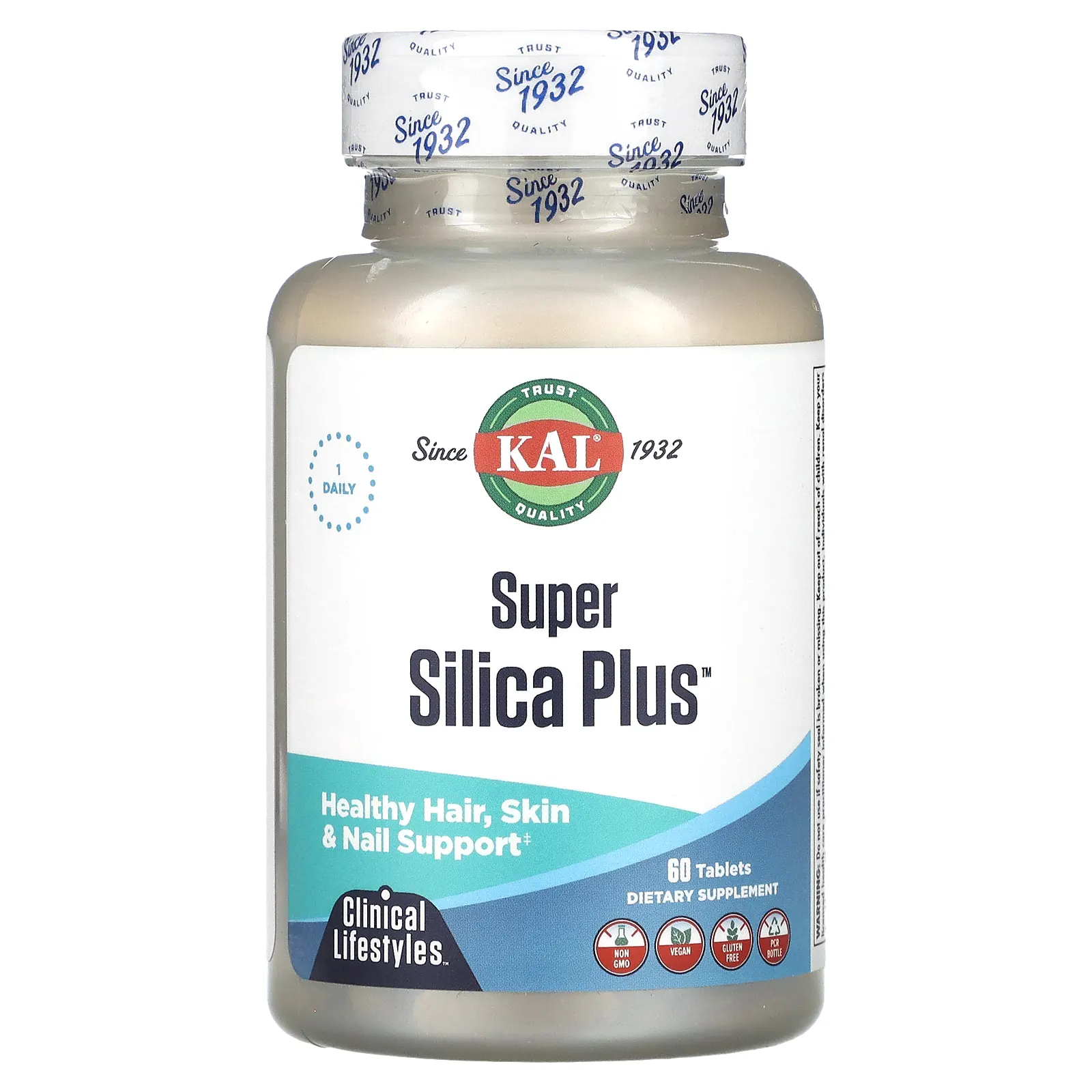 KAL, Super Silica Plus, 60 таблеток