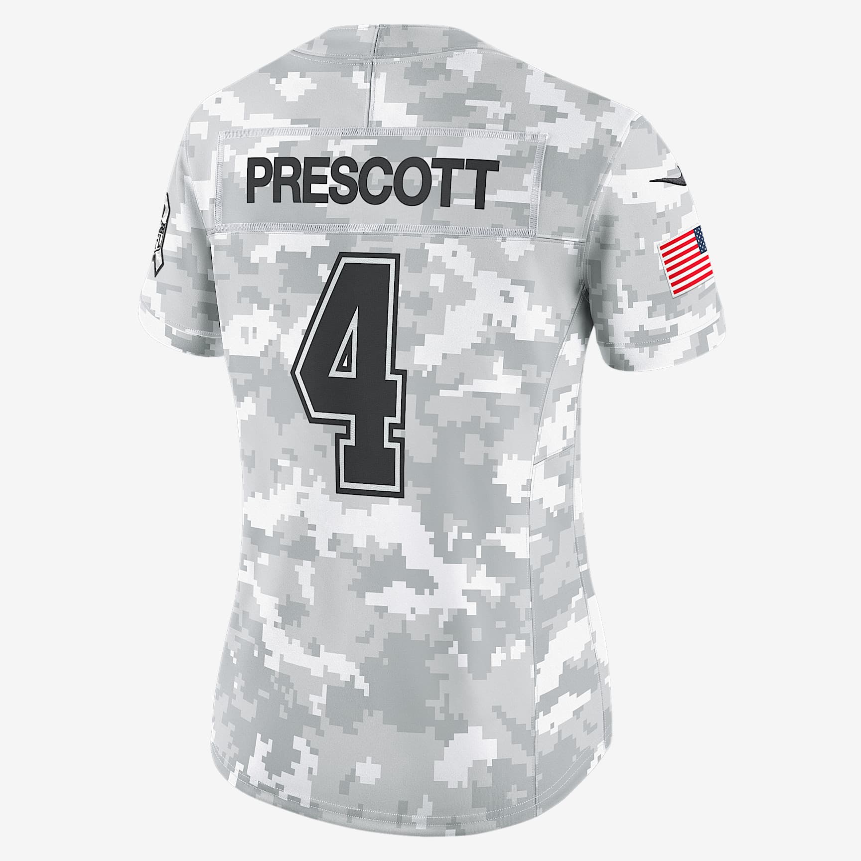 Dak Prescott Dallas Cowboys Salute to Service Women’s Nike Dri-FIT NFL Limited Jersey