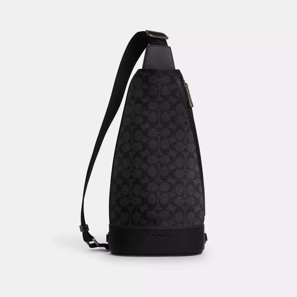 Сумка COACH Dominic Sling Pack In Signature Canvas