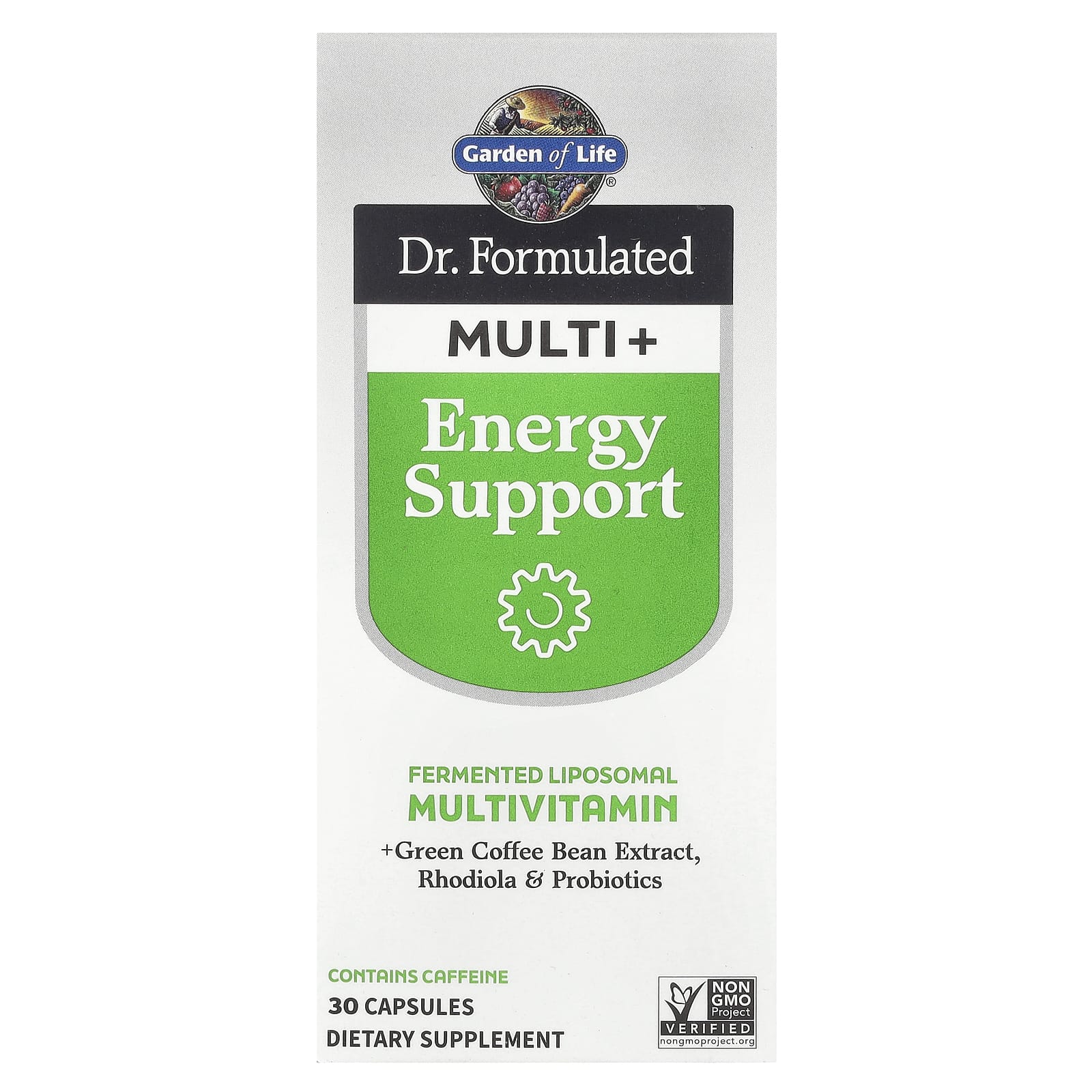 Garden of Life, Компания Dr. Formated Multi +, Energy Support, 30 капсул