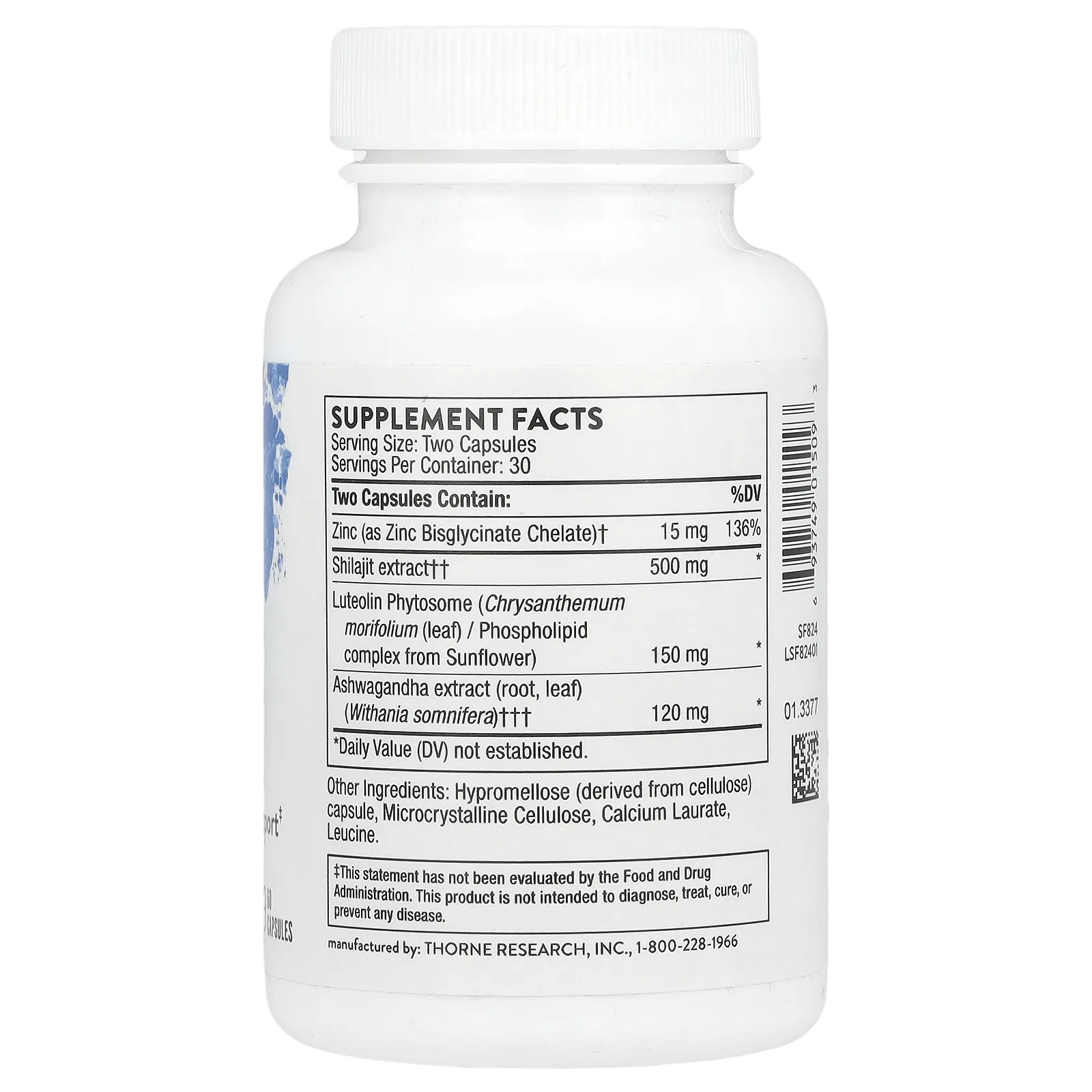 Thorne, Улучшенная поддержка тестостерона, 60 капсул