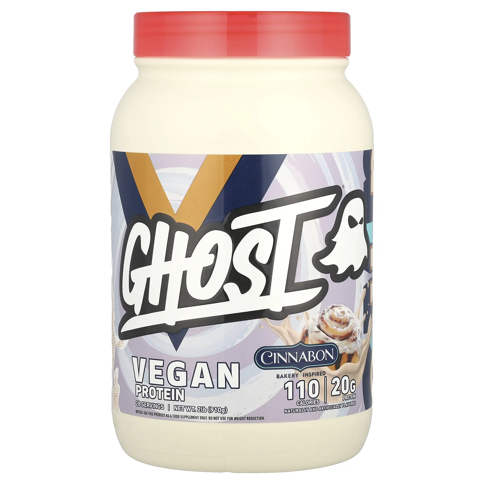 Ghost, Vegan Protein, Cinnabon®, 910 г (2 фунта)