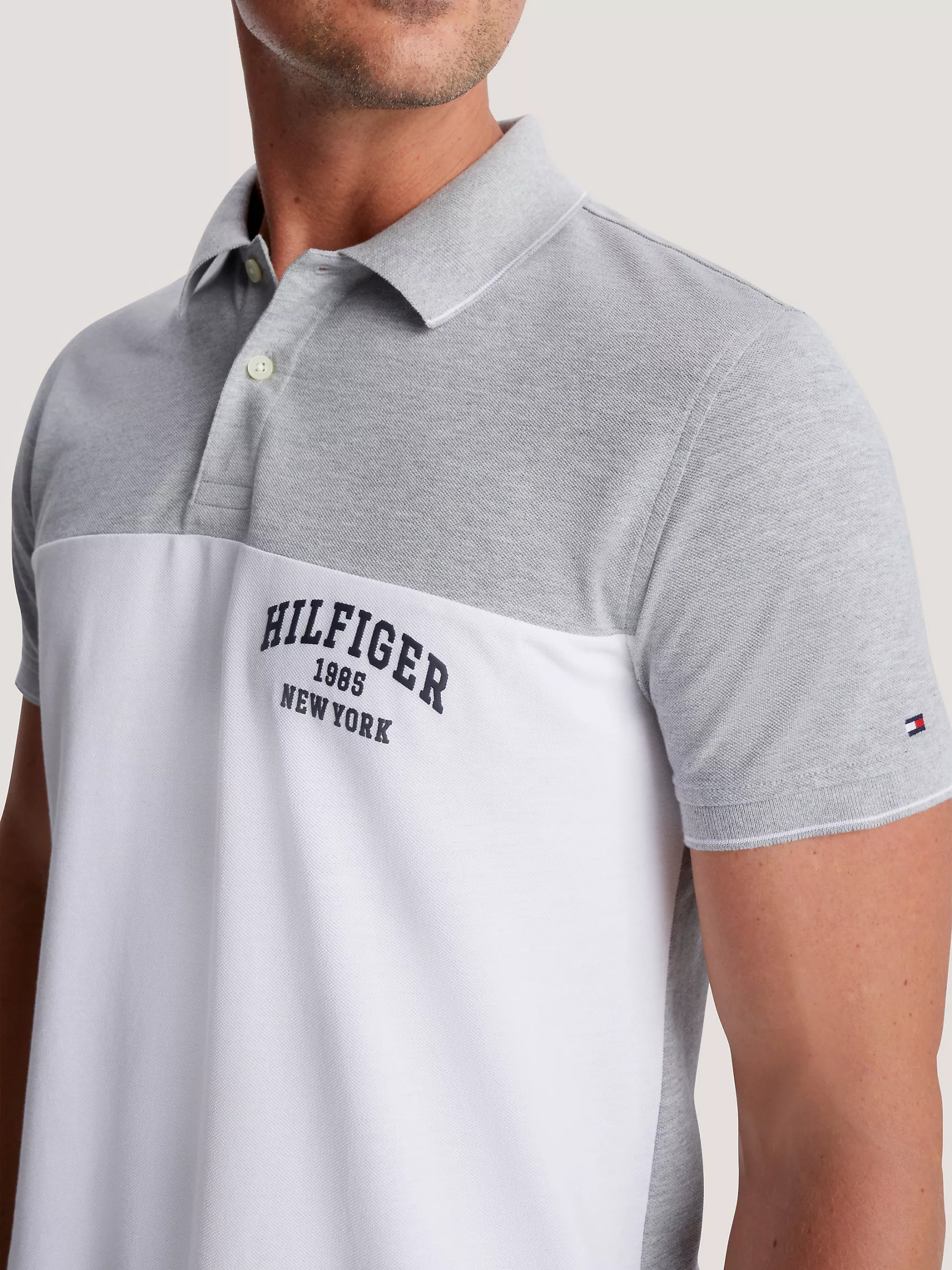 Мужское поло Tommy Hilfiger, Поло стандартного кроя с логотипом Hilfiger Block