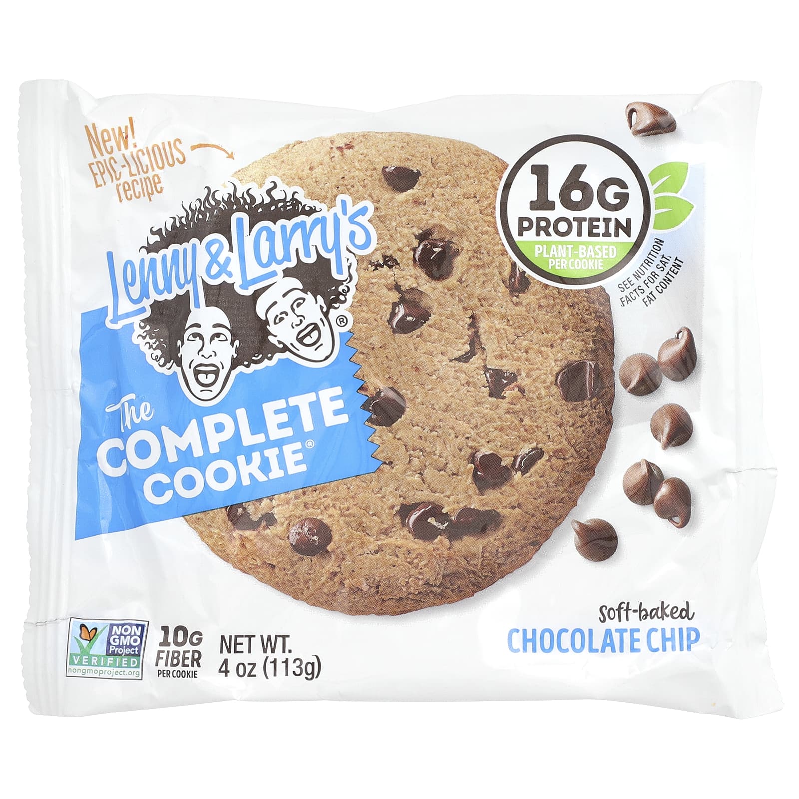 Lenny & Larry's, The COMPLETE Cookie, шоколадная крошка, 12 печений, 113 г (4 унции)