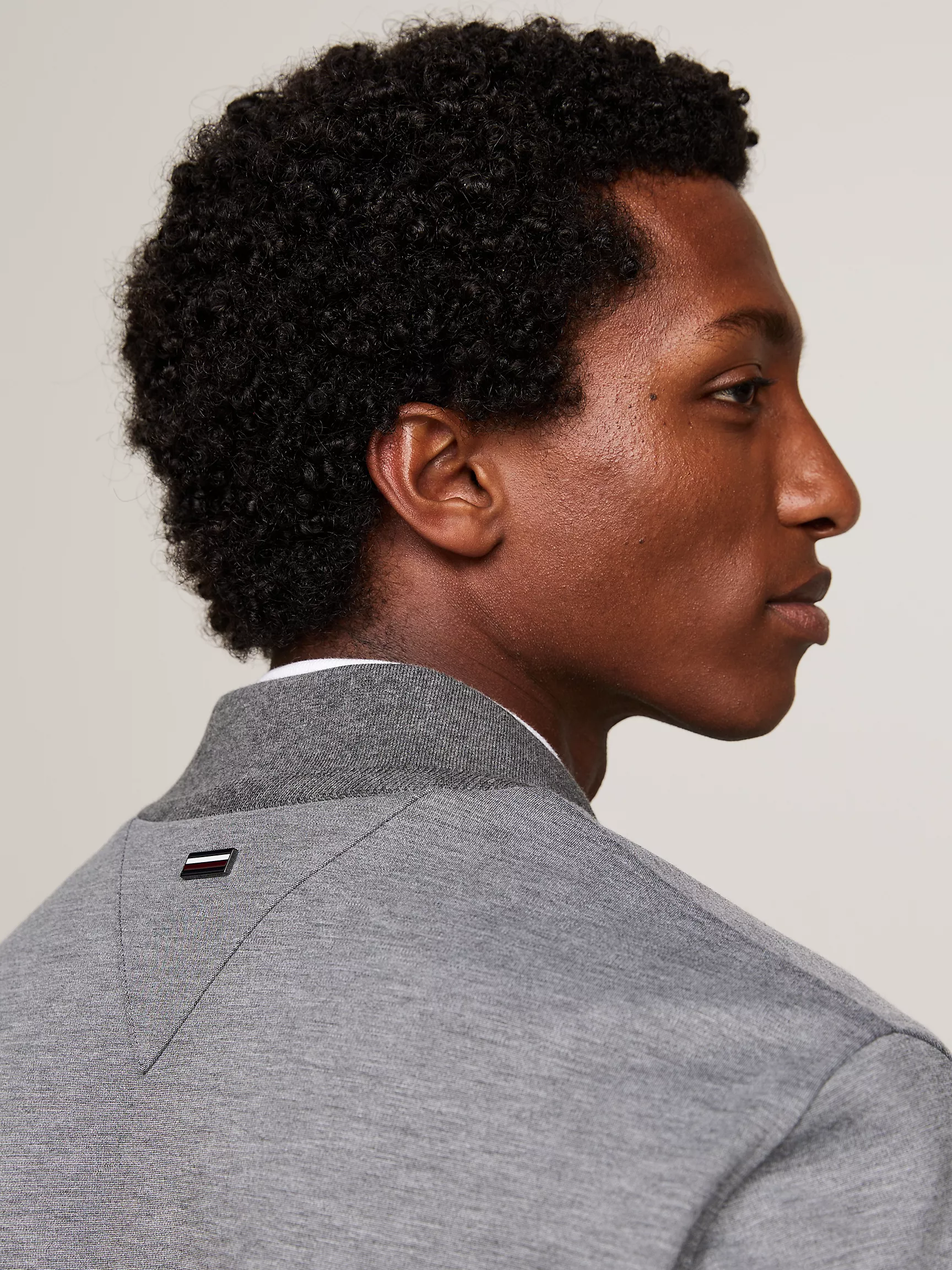 Мужская куртка Tommy Hilfiger, Блейзер-бомбер из миланского трикотажа