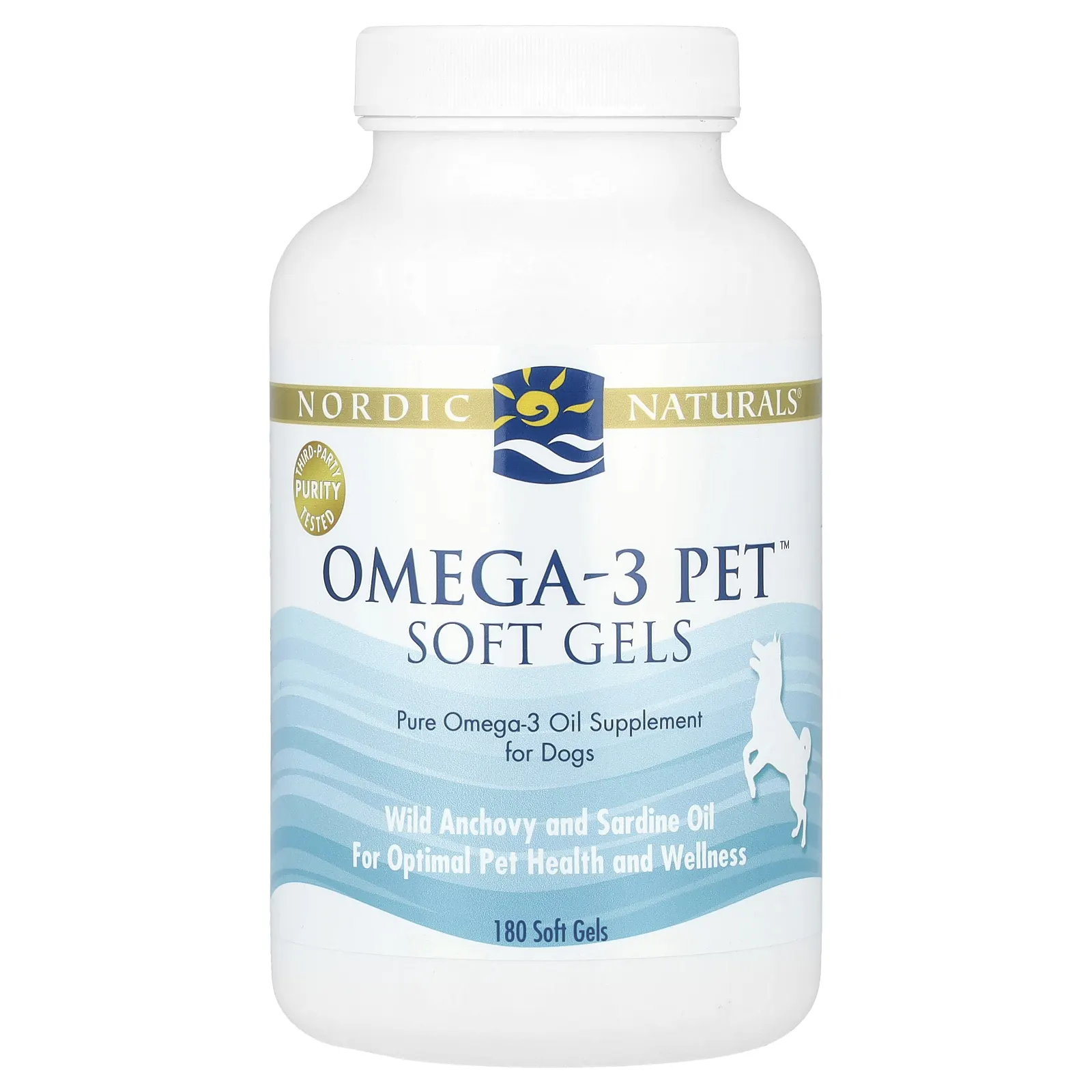 Nordic Naturals, Omega-3 Pet, для собак, 180 капсул
