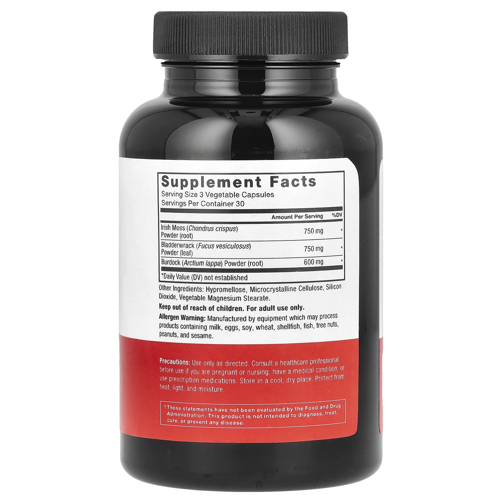 Force Factor, комплекс с ирландским морским мхом, 2100 мг, 90 растительных капсул (700 мг в 1 капсуле)