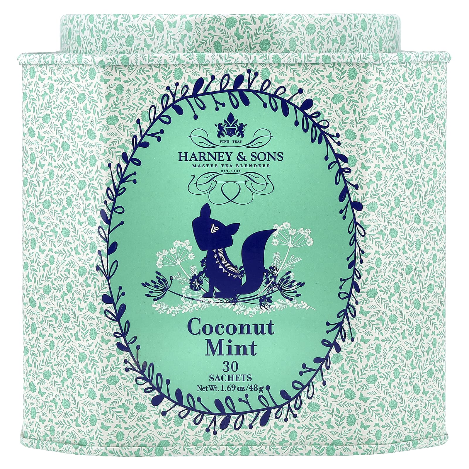 Harney & Sons, кокос и мята, 30 пакетиков, 48 г (1,69 унции)