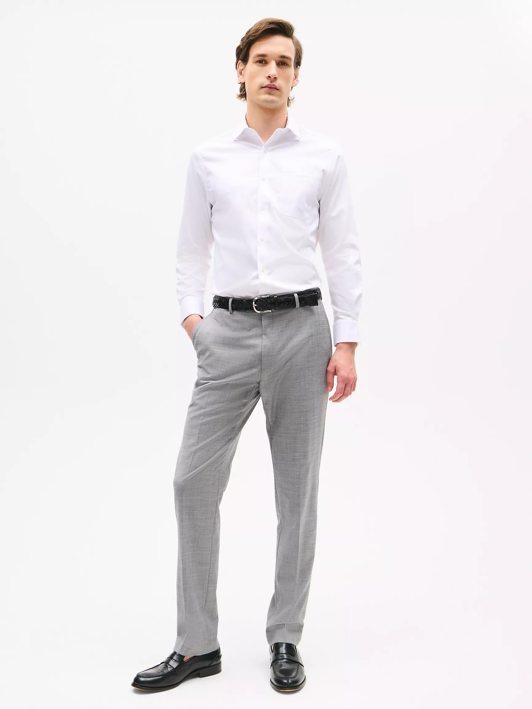 Мужская классическая рубашка Tommy Hilfiger, Стандартная рубашка THFlex