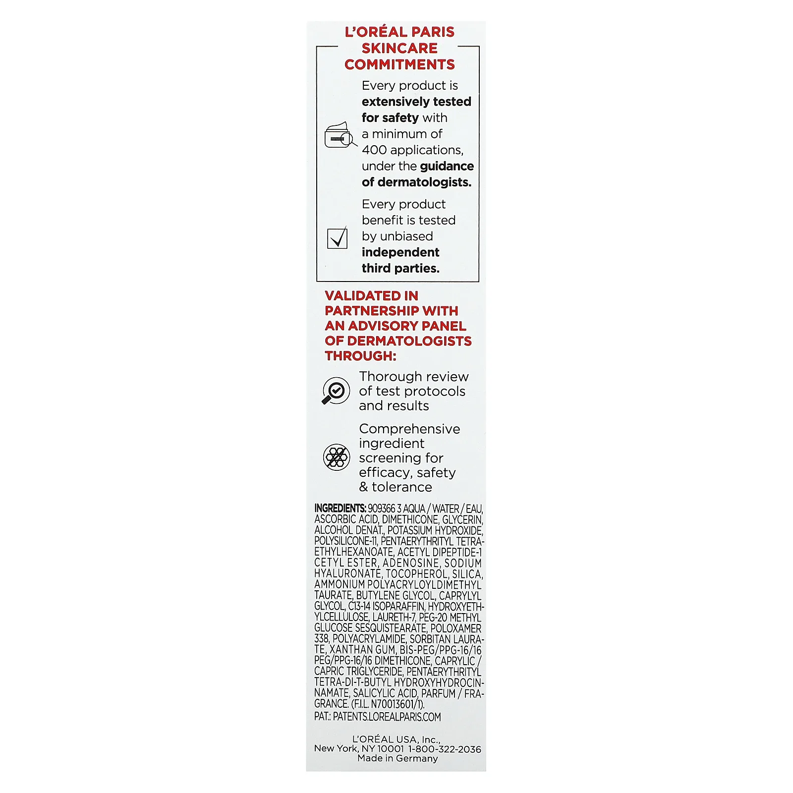 L'Oréal, Revitalift Derm Intensives, Derm-Grade, 12% витаминов C + E + салициловый, 30 мл (1 жидк. Унция)