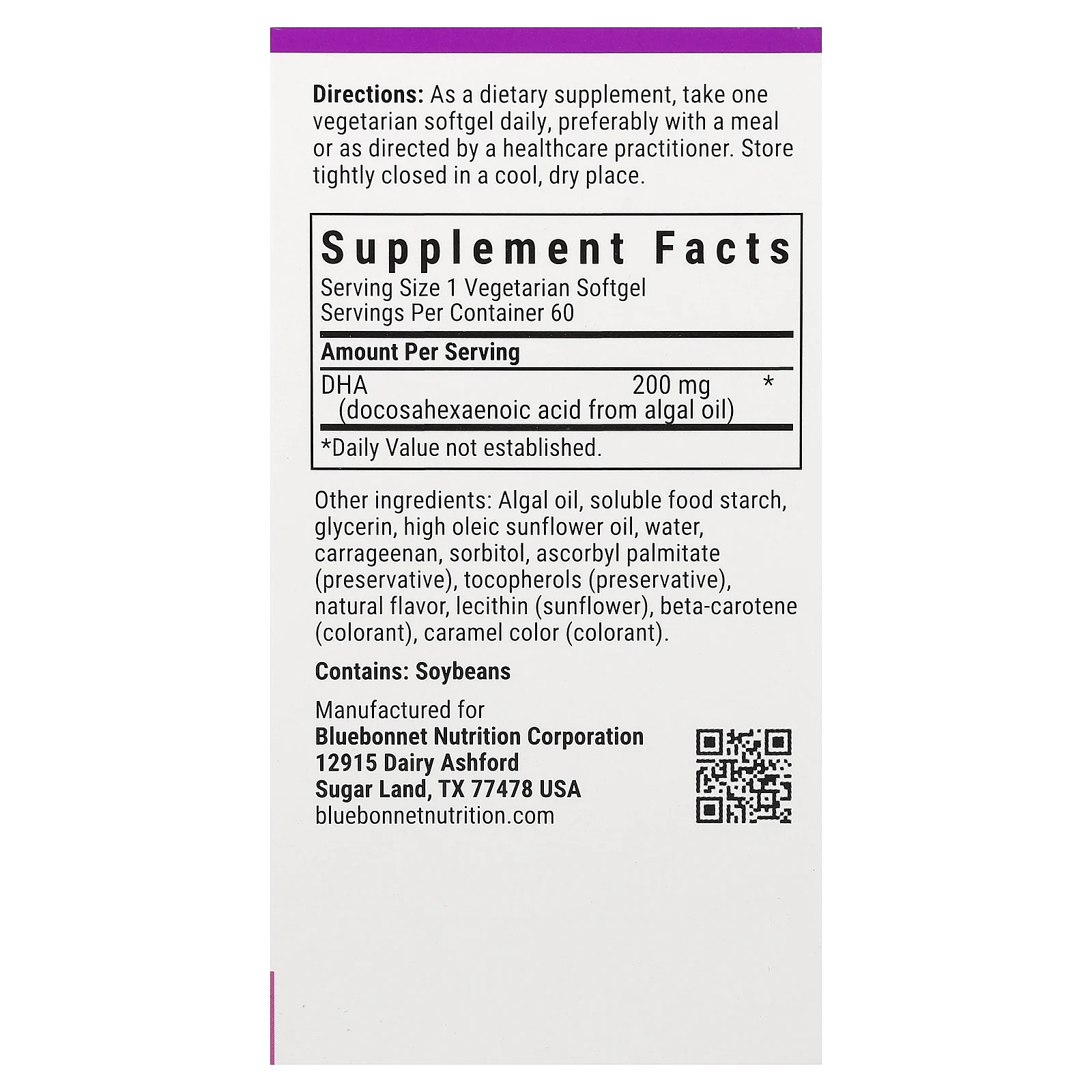 Bluebonnet Nutrition, Ladies' One® Prenatal с ДГК, 60 вегетарианских капсул (200 мг в 1 капсуле)