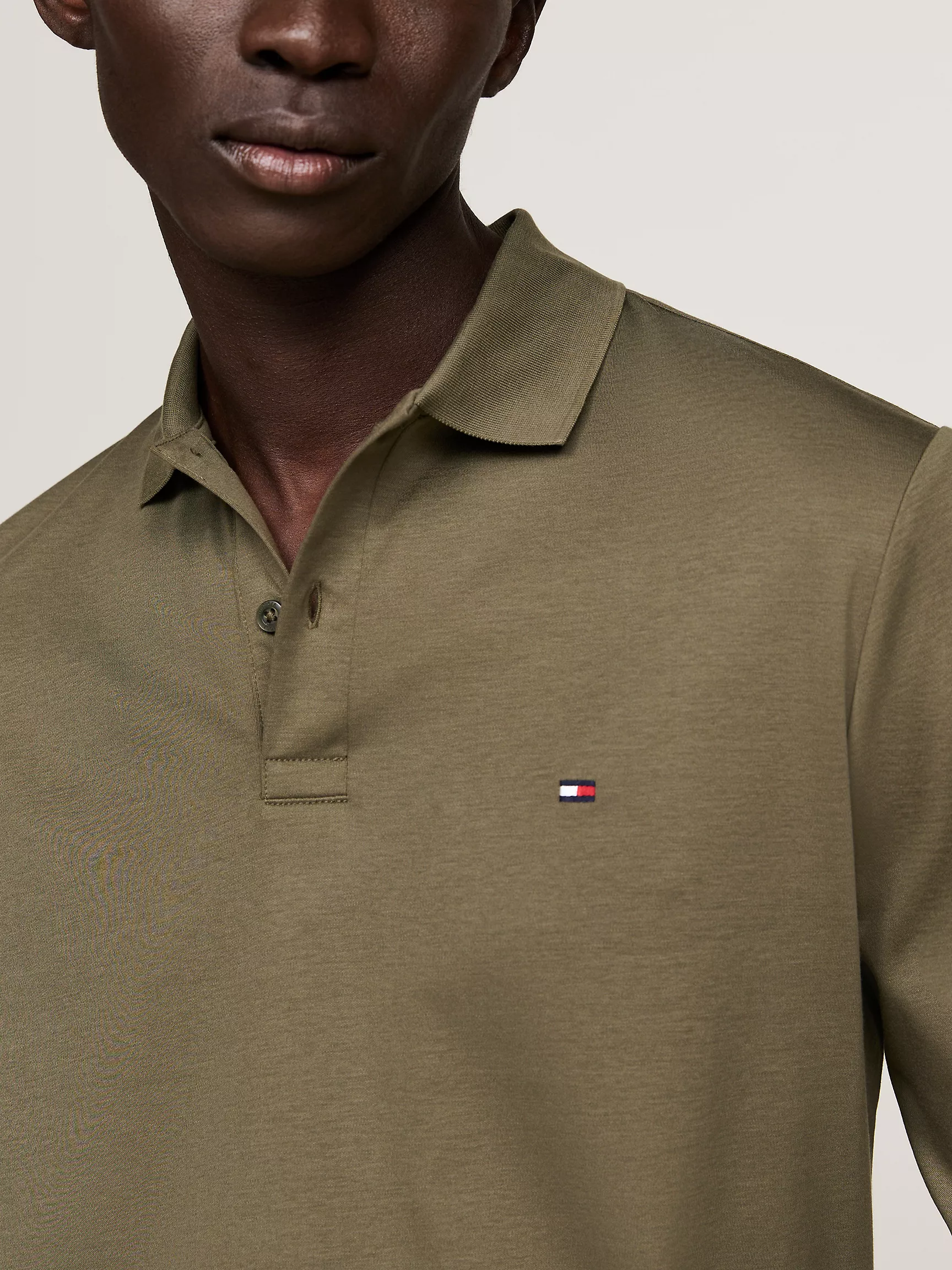 Мужское поло Tommy Hilfiger, Поло с длинными рукавами стандартного кроя