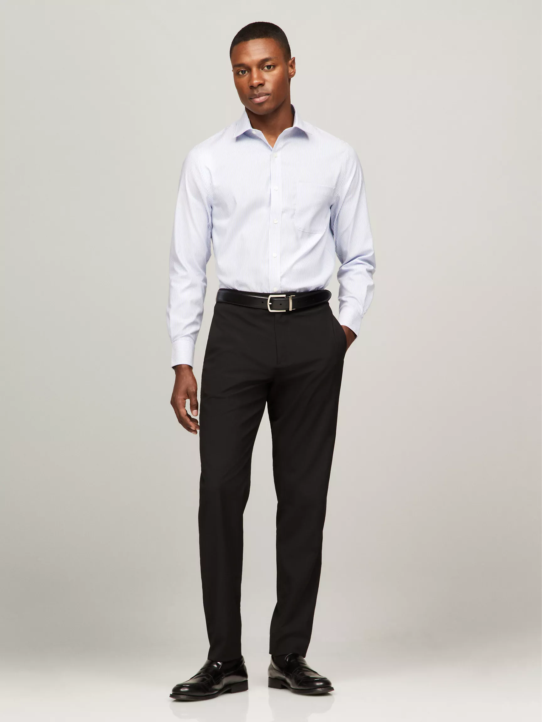 Мужская рубашка Tommy Hilfiger, Приталенная рубашка THFlex в клетку