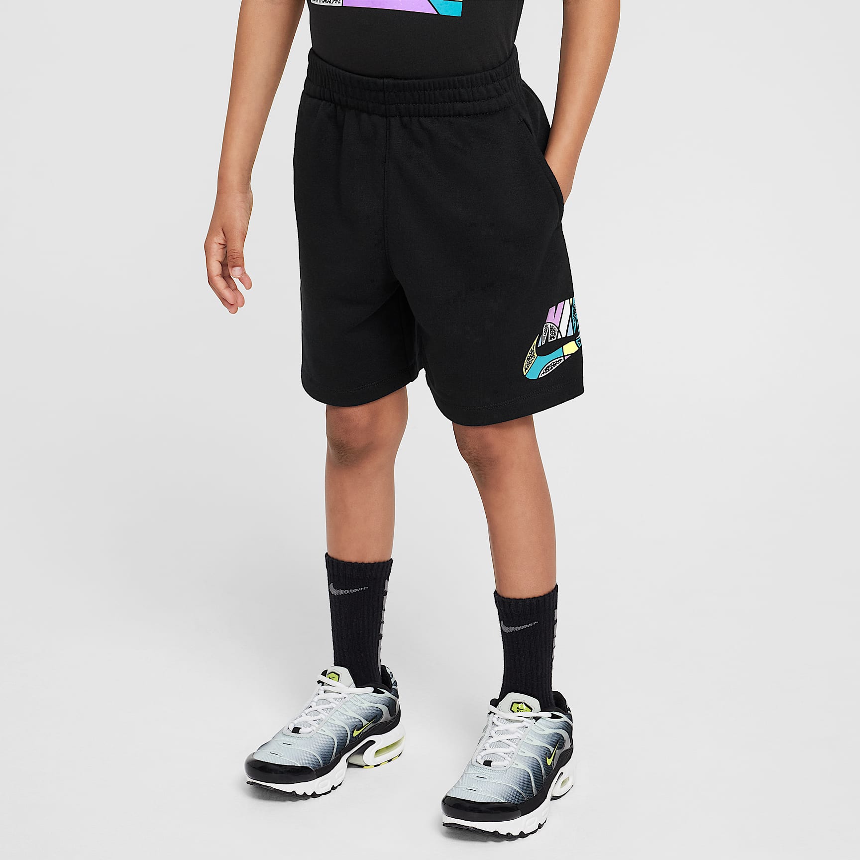 Nike Sportswear "Outside the Lines" Little Kids' French Terry Shorts