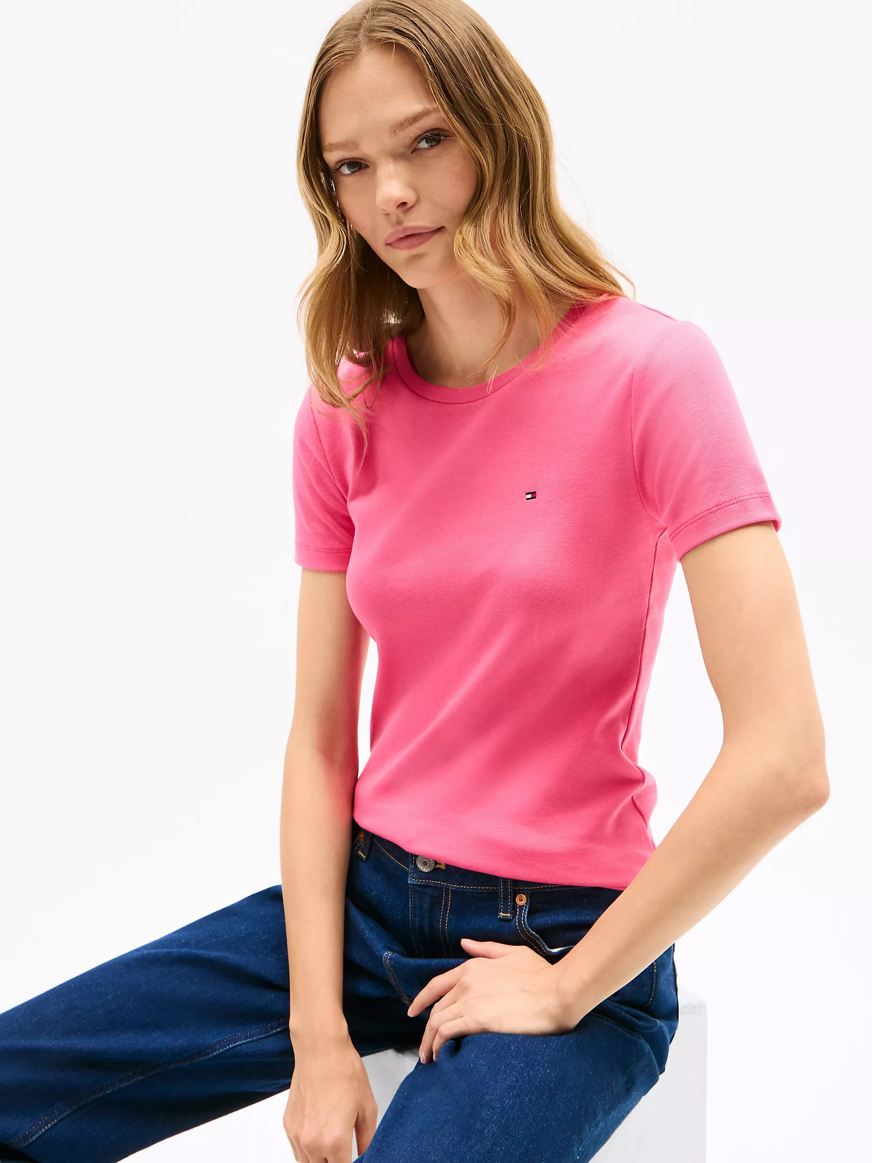 Женская футболка Tommy Hilfiger, Любимая футболка с круглым вырезом