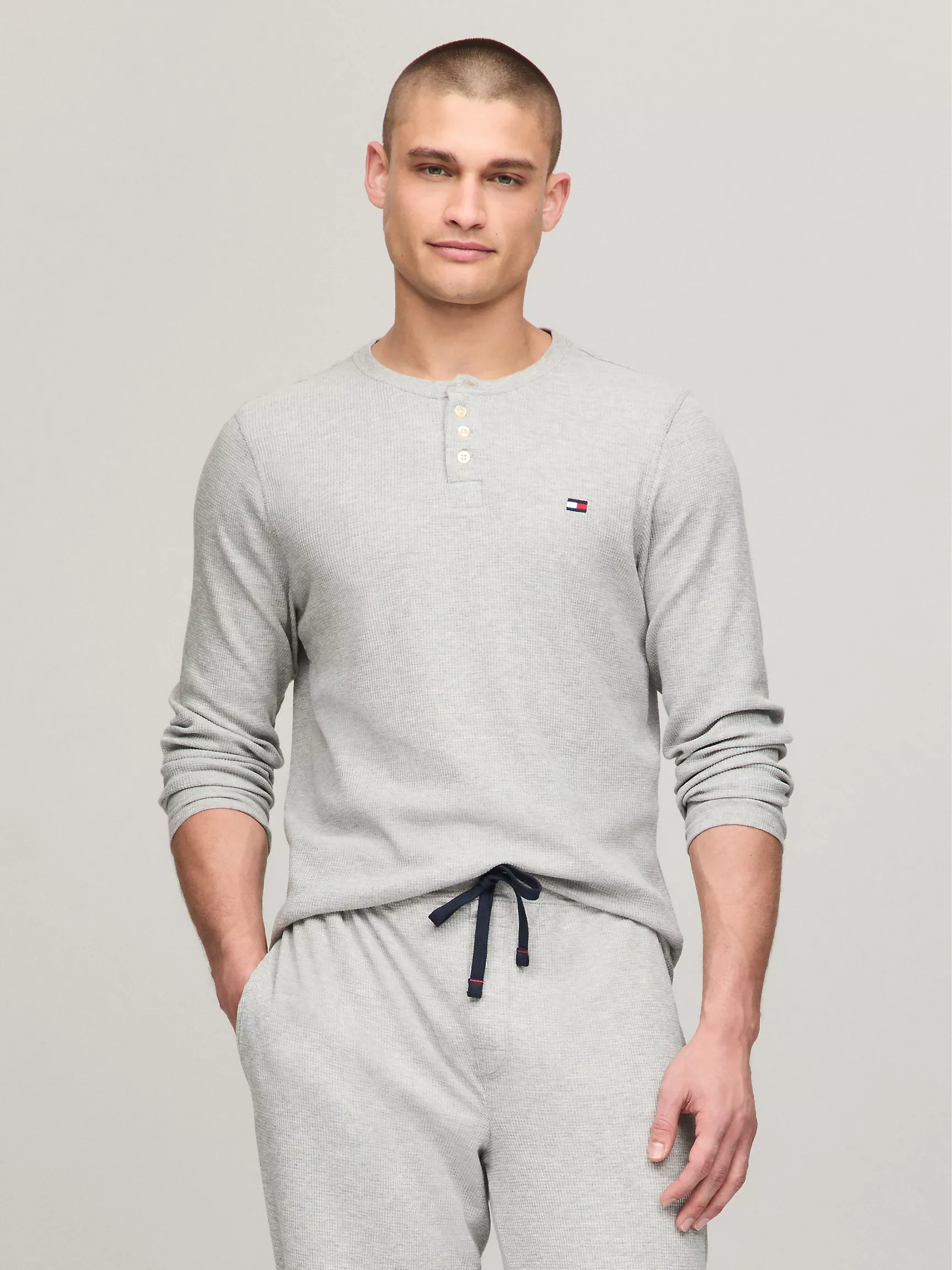 Мужской топ Tommy Hilfiger, Термокофта Henley для сна