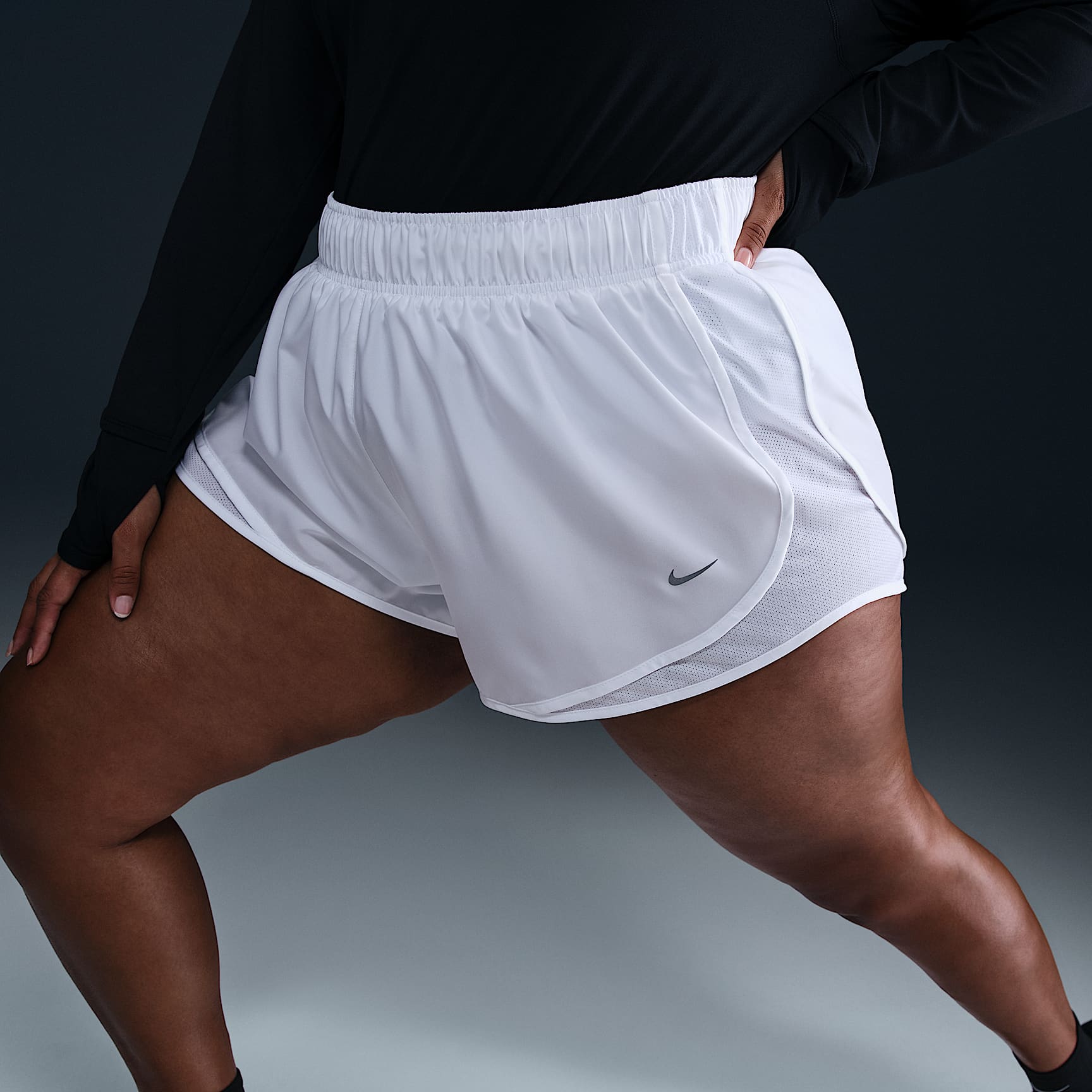 Nike Tempo Women's Dri-FIT Mid-Rise 3" Brief-Lined Running Shorts (Plus Size)