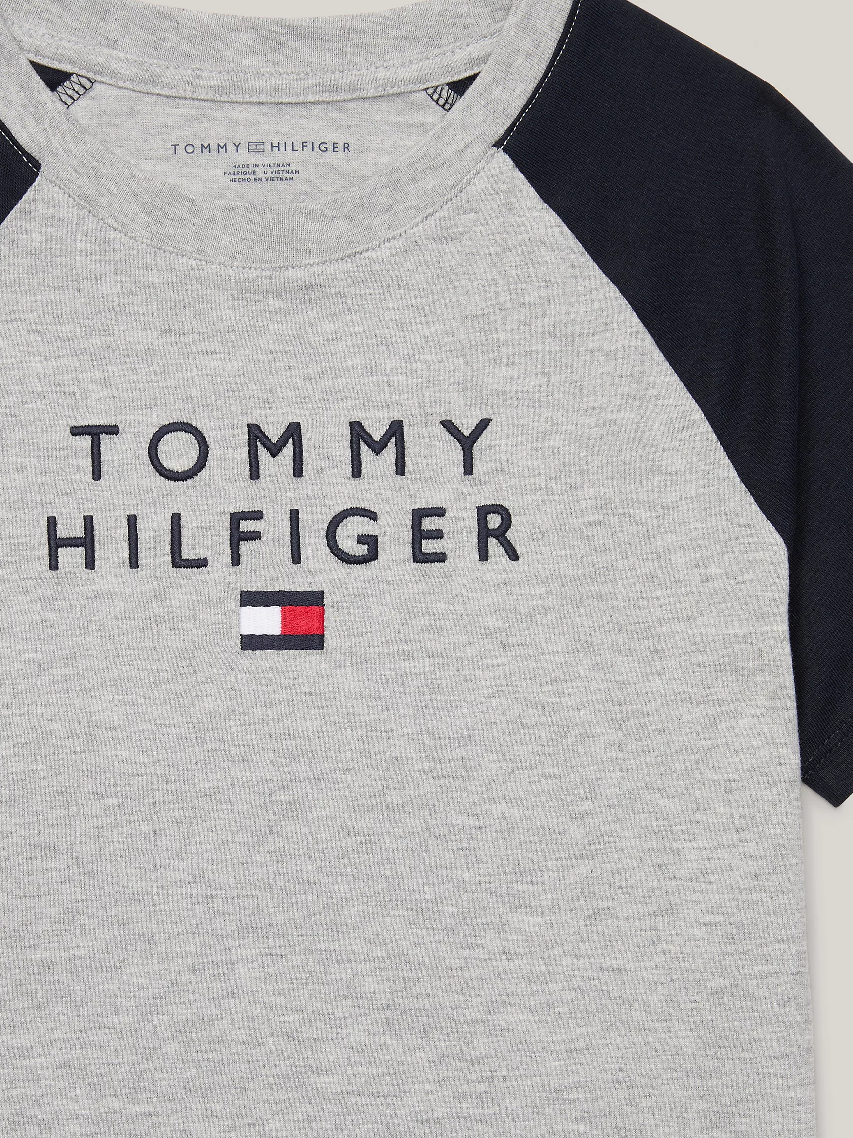 Футболка Tommy Hilfiger для мальчиков, Детская футболка с регланом в стиле colorblock