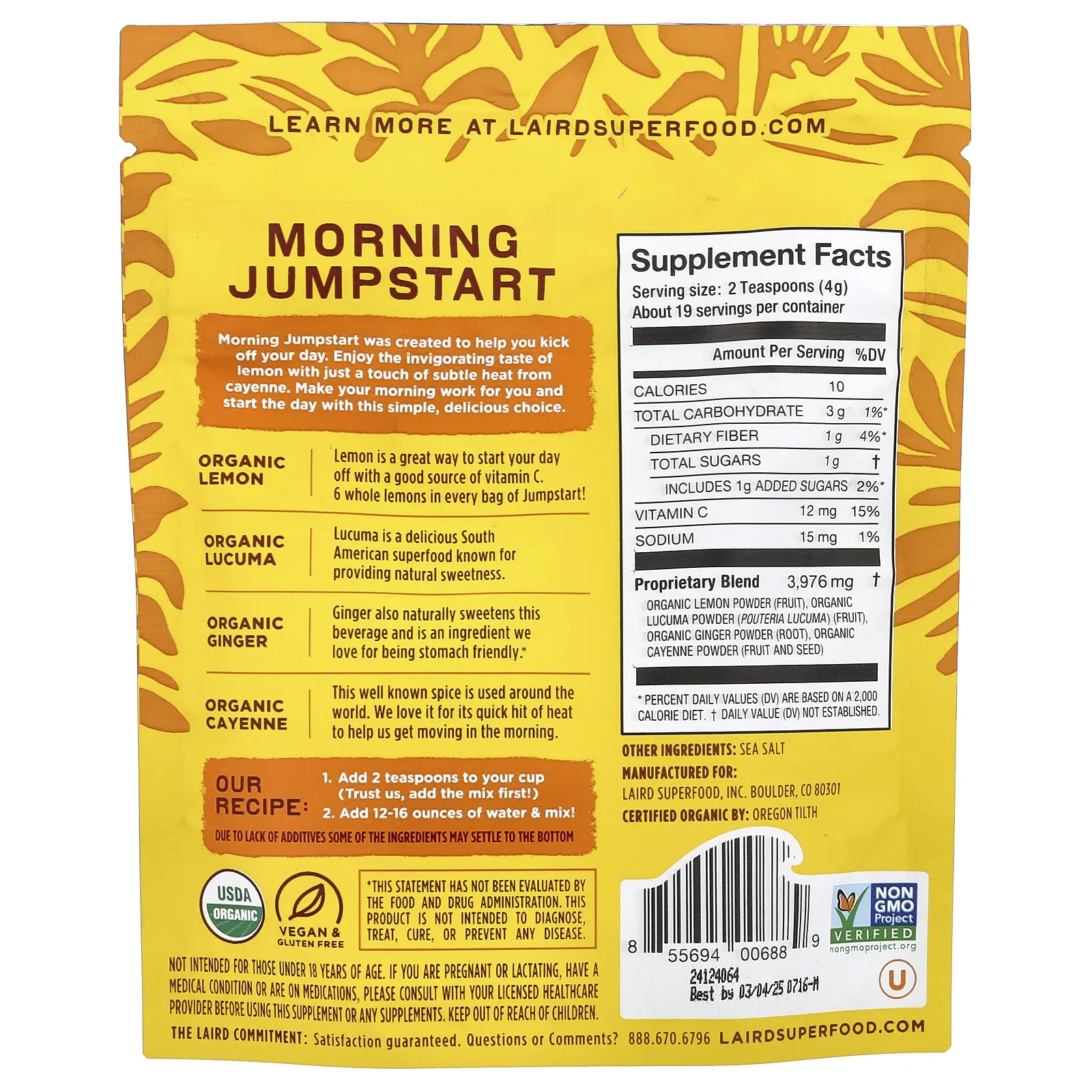 Laird Superfood, Morning Jumpstart, 77 г (2,7 унции)