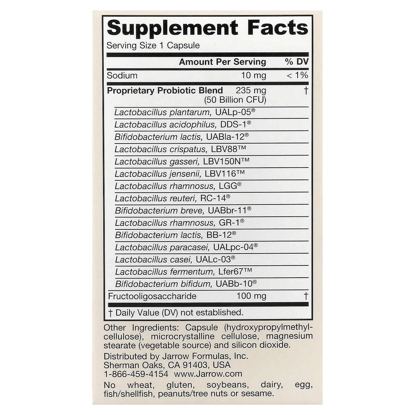Jarrow Formulas, Fem-Dophilus® Ultra, 30 растительных капсул