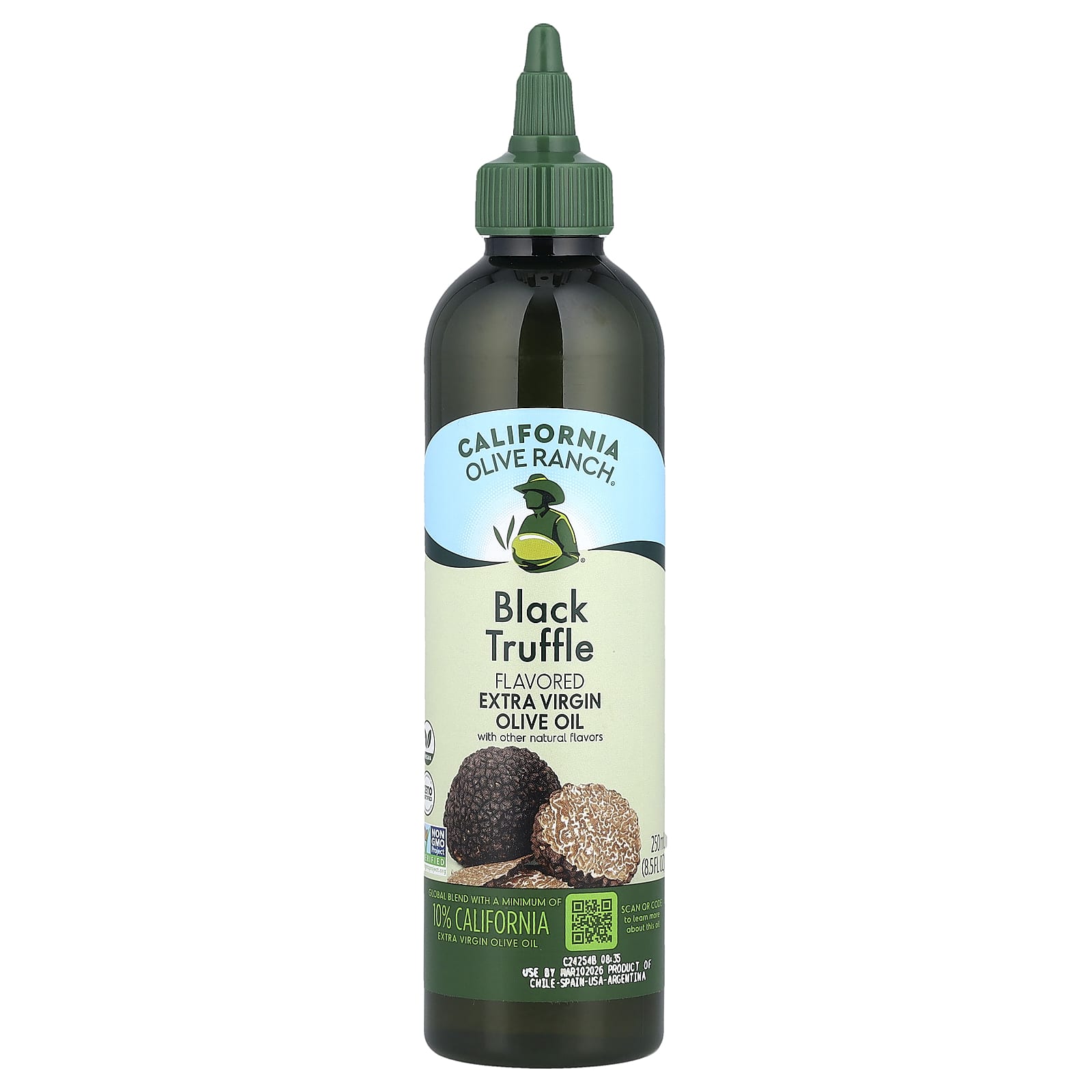 California Olive Ranch, Оливковое масло холодного отжима, черный трюфель, 250 мл (8,5 жидк. Унции)