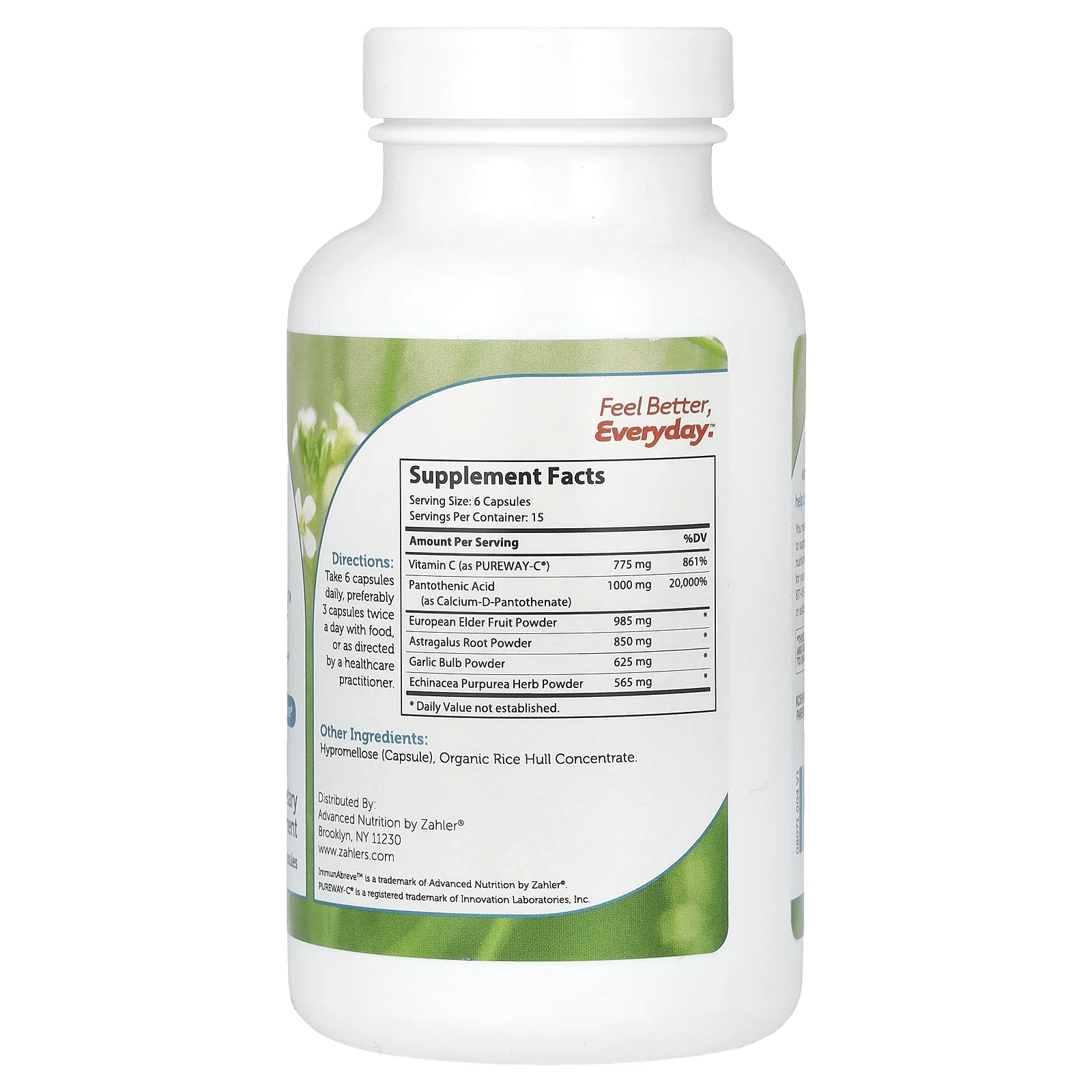 Zahler, ImmunAbreve, комплексная поддержка иммунной системы, 90 капсул